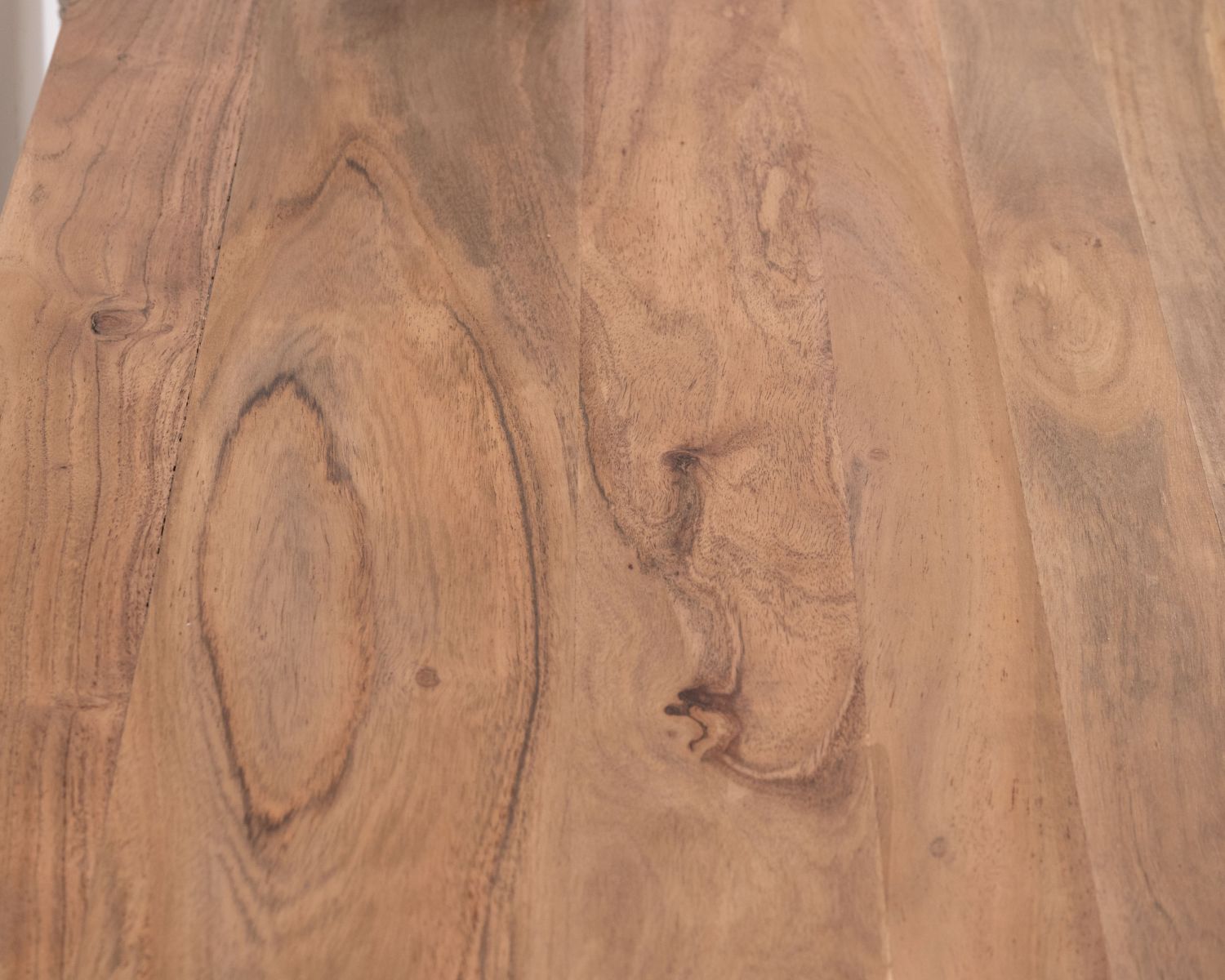 Cassettone "Equinoxe" a 6 cassetti in acacia bianca con piano naturale