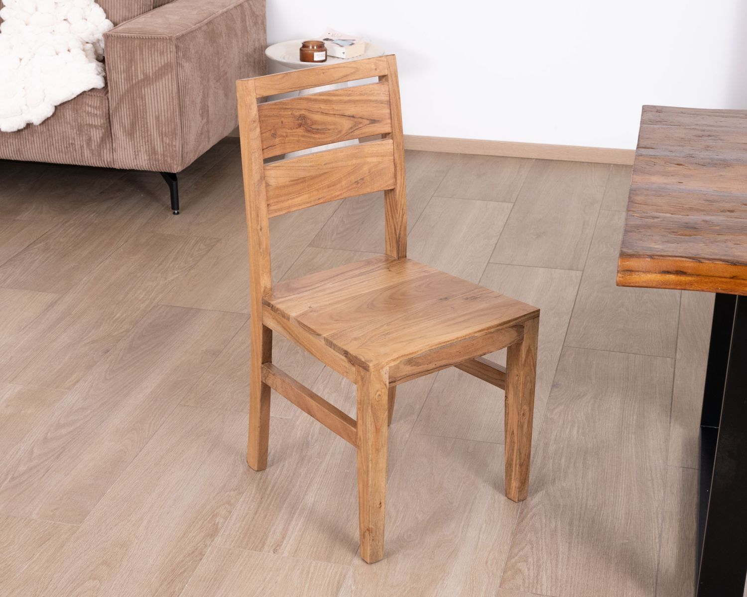 Set di 2 sedie da pranzo "Conoa" in acacia massiccia