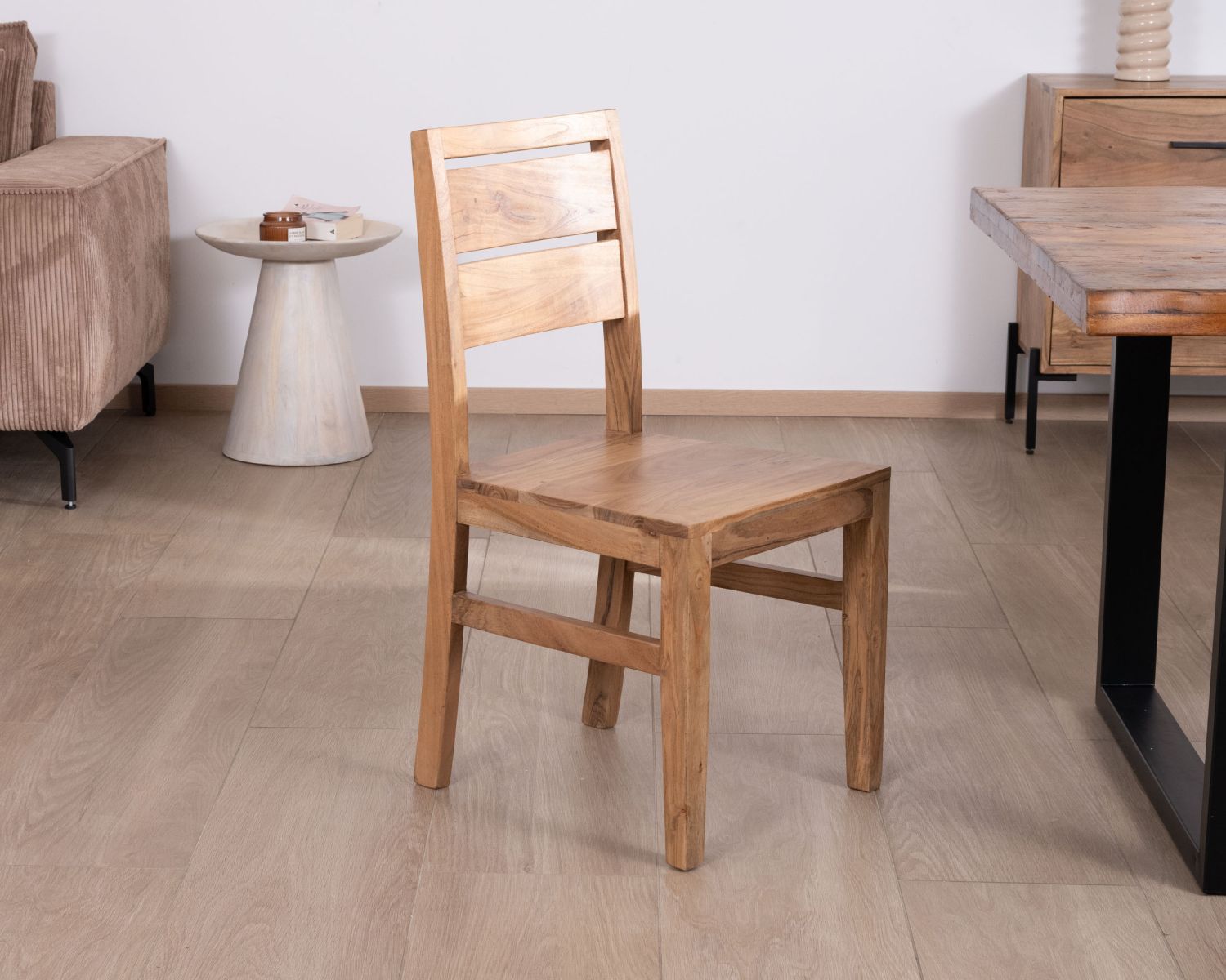 Set di 2 sedie da pranzo "Conoa" in acacia massiccia