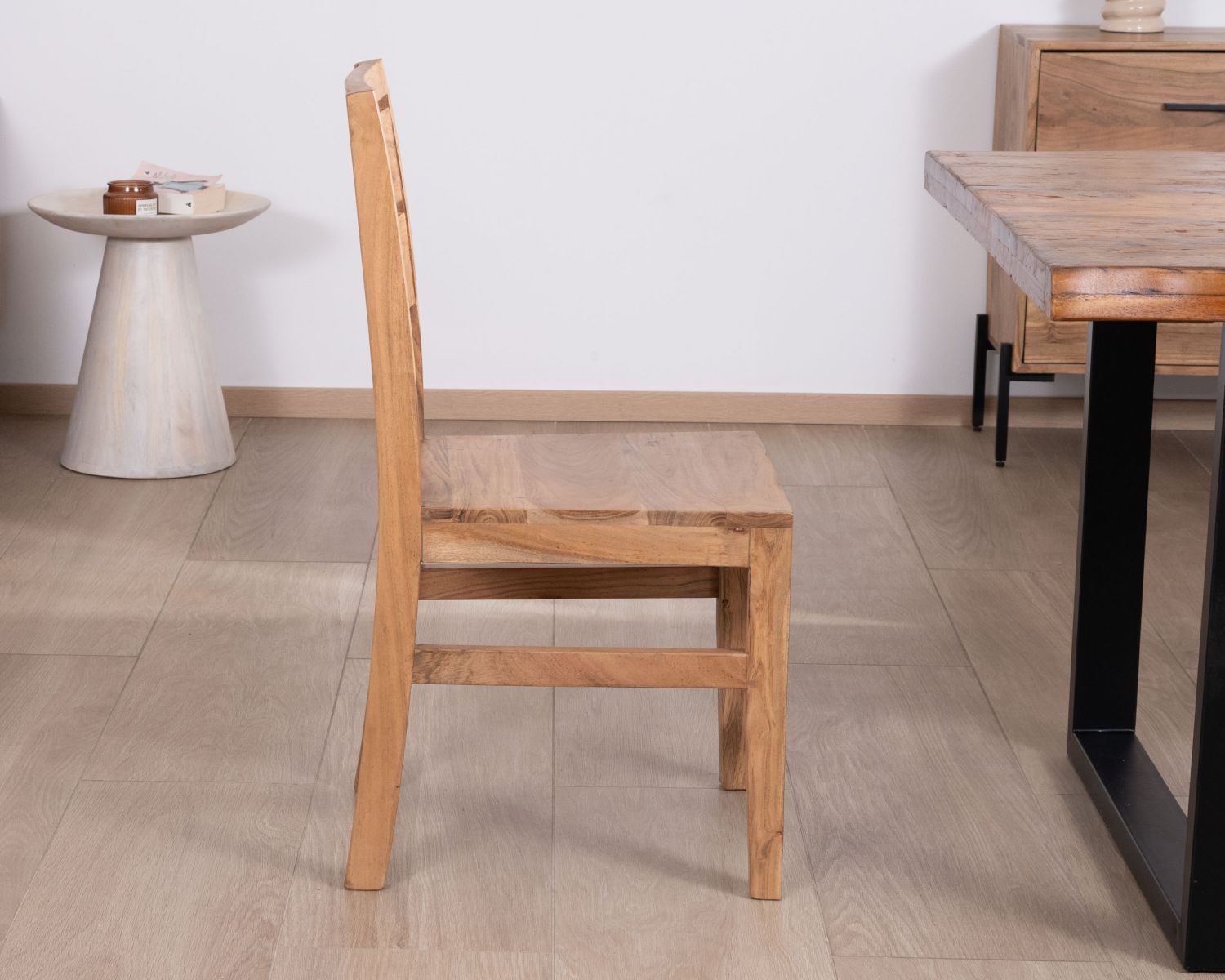 Set di 2 sedie da pranzo "Conoa" in acacia massiccia