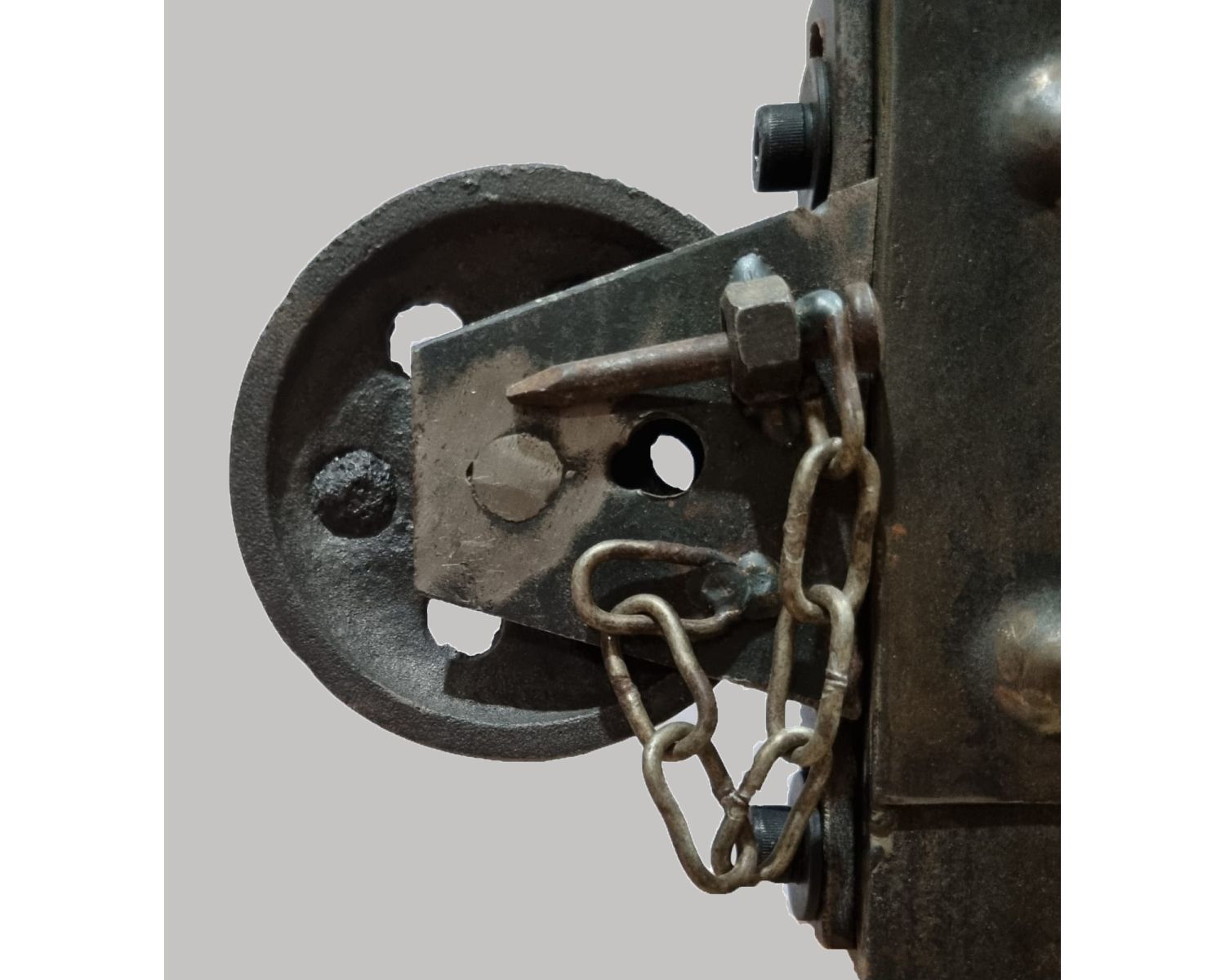 Tavolino industriale "Urban metal" su ruote con doppio piano in legno e metallo