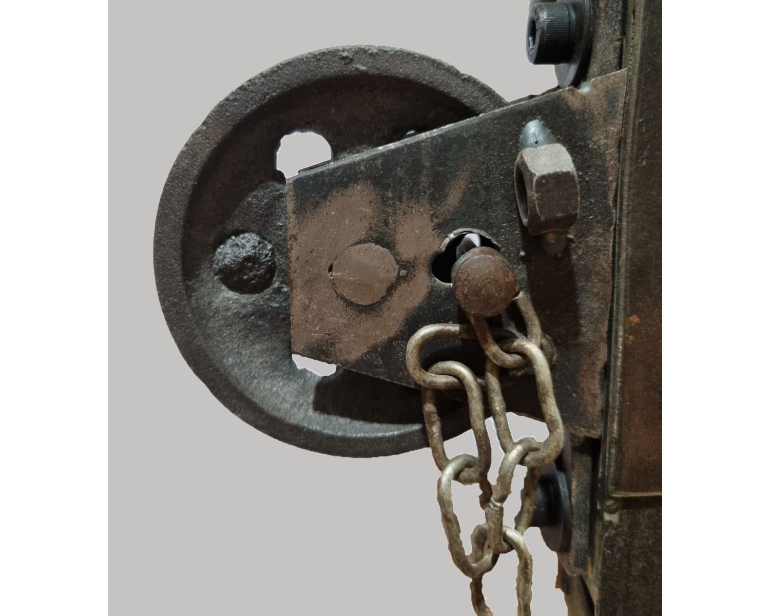 Tavolino industriale "Urban metal" su ruote con doppio piano in legno e metallo