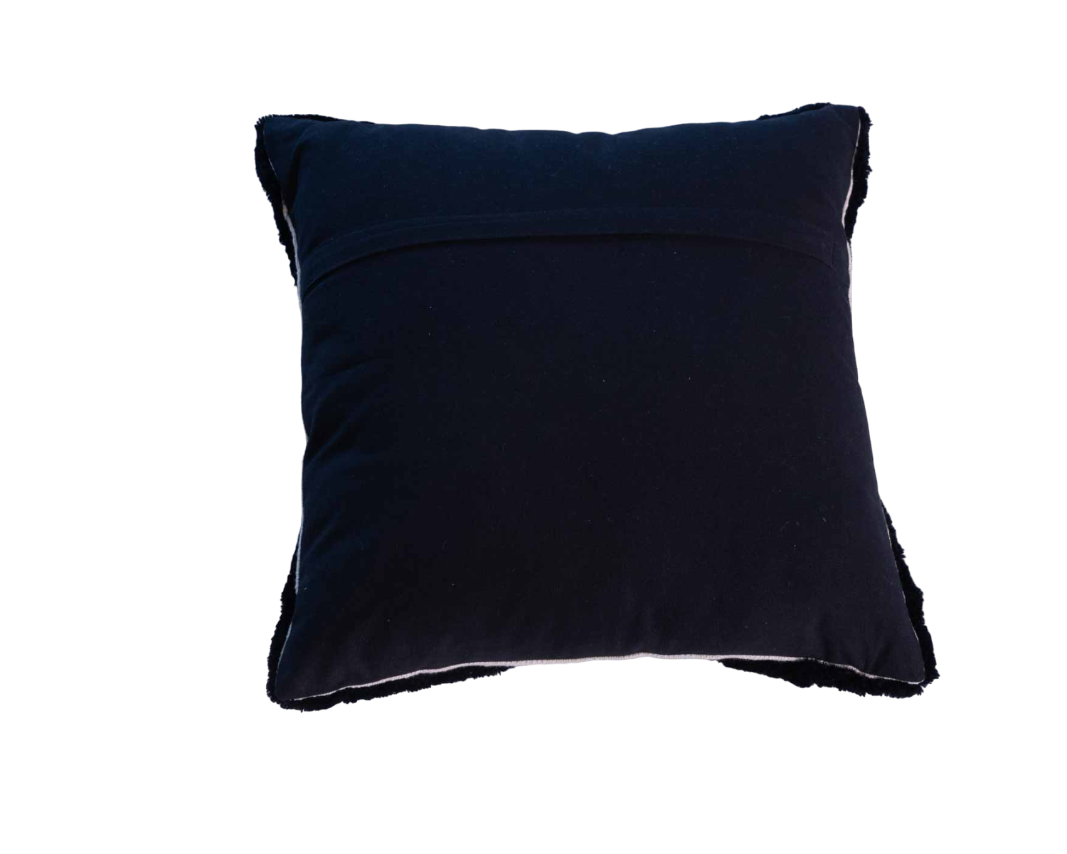 Cuscino ricamato "Chart" con motivo a fogliame ultra-grafico 45x45cm