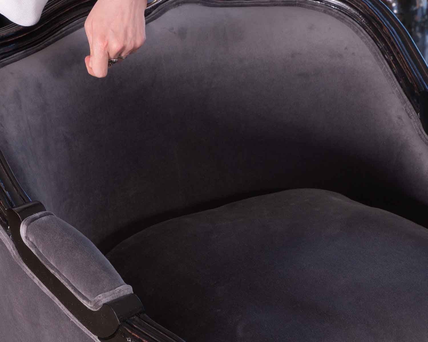 Poltrona in tessuto ultra-confortevole in stile classico chic "Legacy