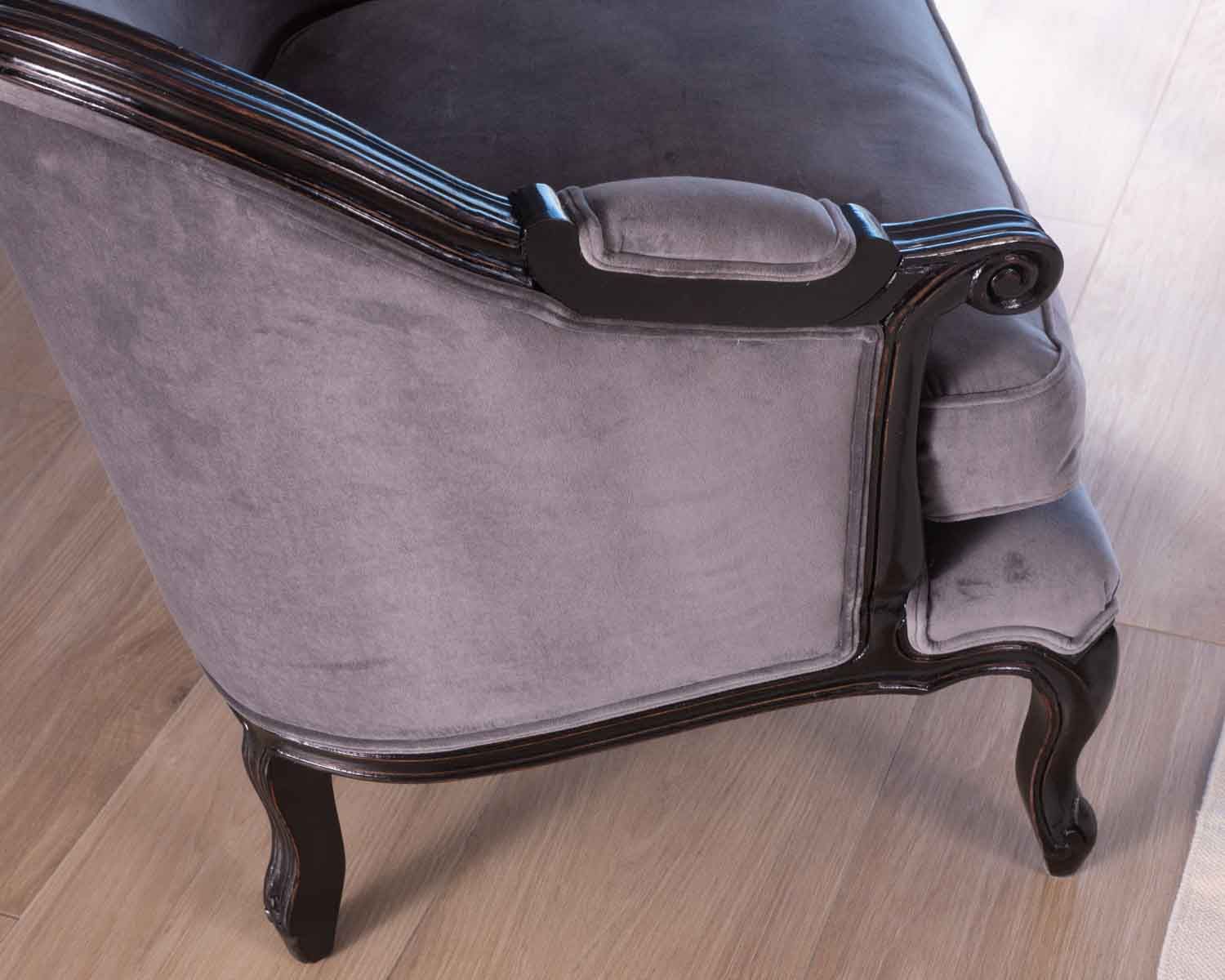 Poltrona in tessuto ultra-confortevole in stile classico chic "Legacy