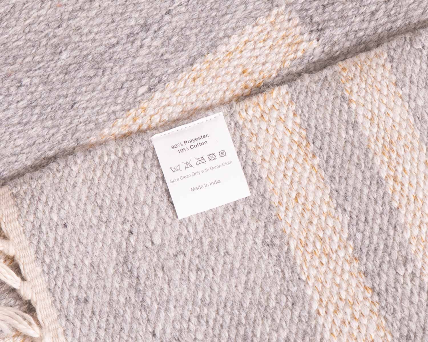 Tappeto "etnico" grande con frange bicolore 200 x 300 cm