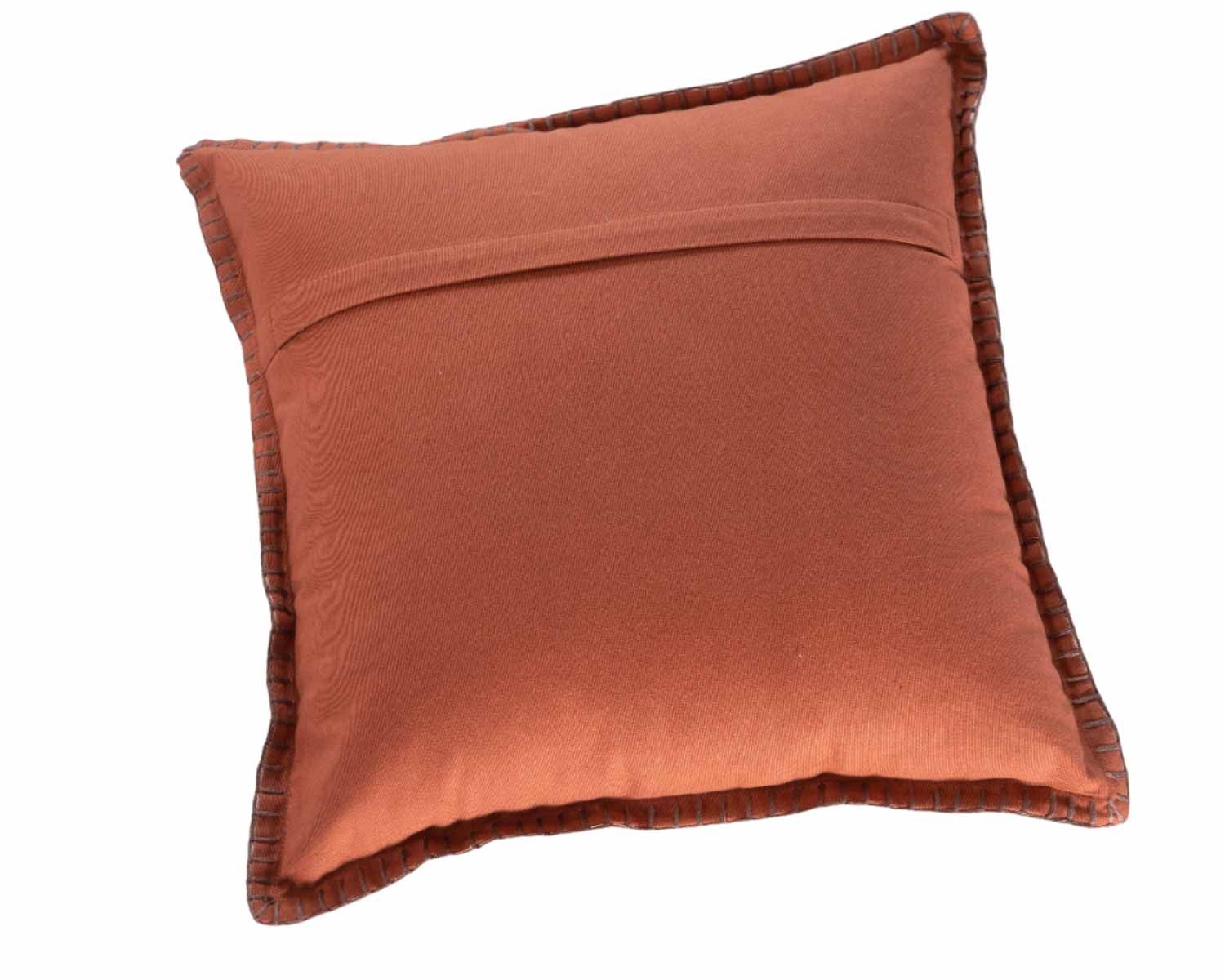 Cuscino stampato "estero" in cotone fiammato 45x45 cm