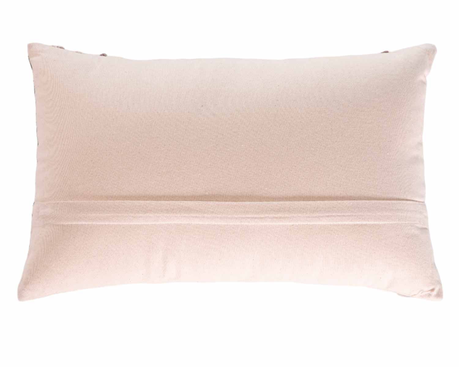 Cuscino in tessuto ricamato e stampato "Matis" 50 x 30 cm