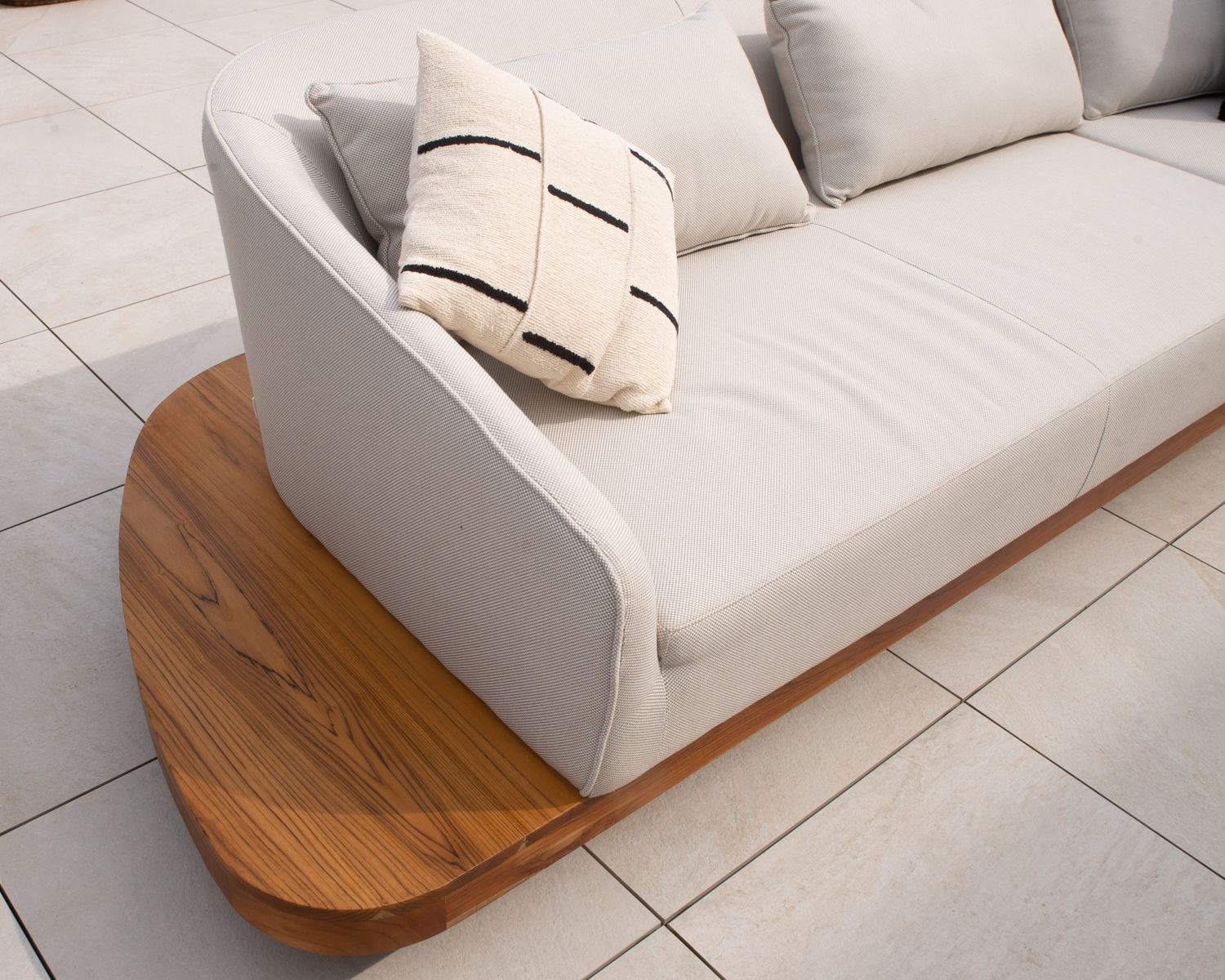 Cuscino da divano grafico "Chart" bianco e nero