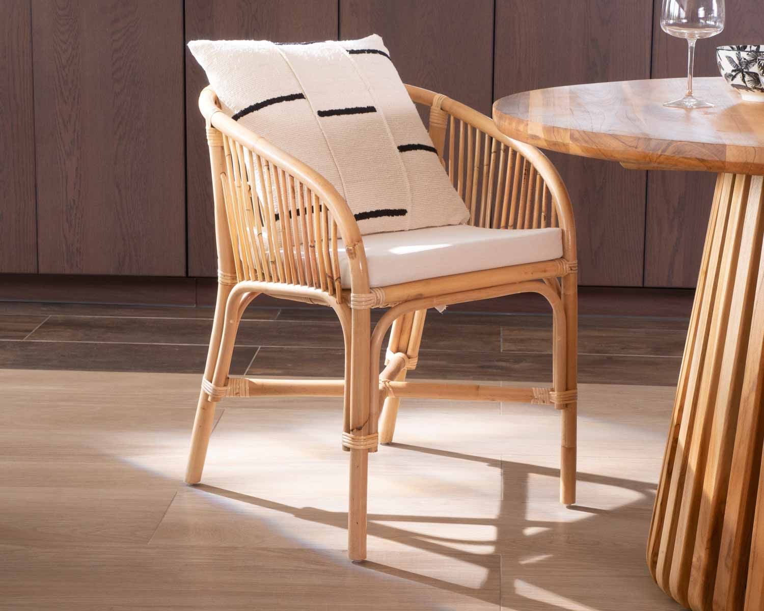 Sedia in rattan intrecciato "Cebu