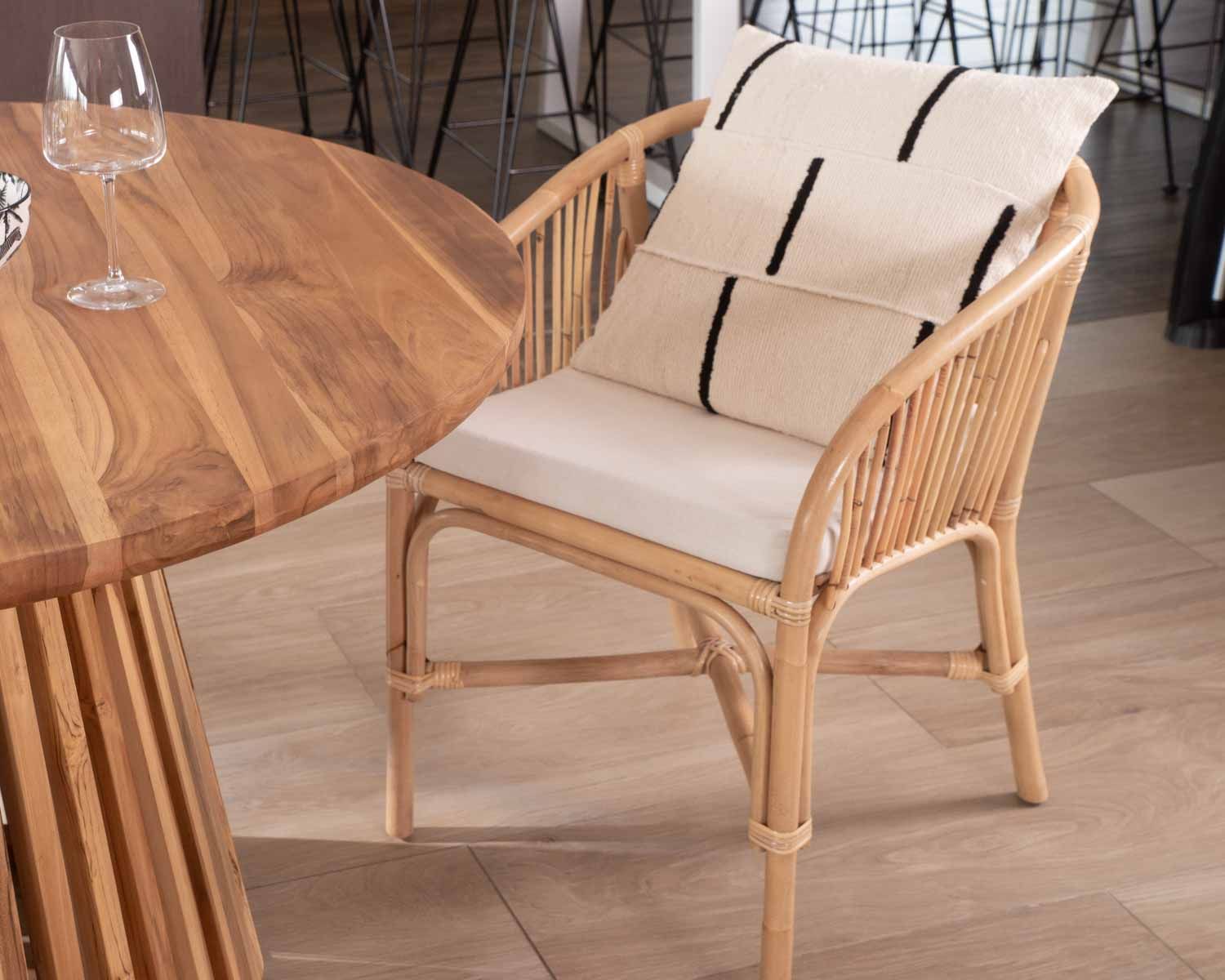 Sedia in rattan intrecciato "Cebu