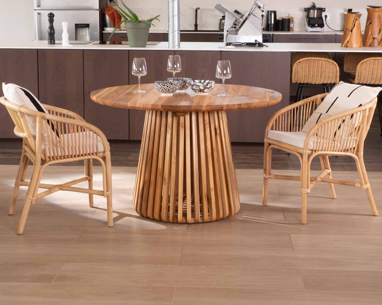 Sedia in rattan intrecciato "Cebu