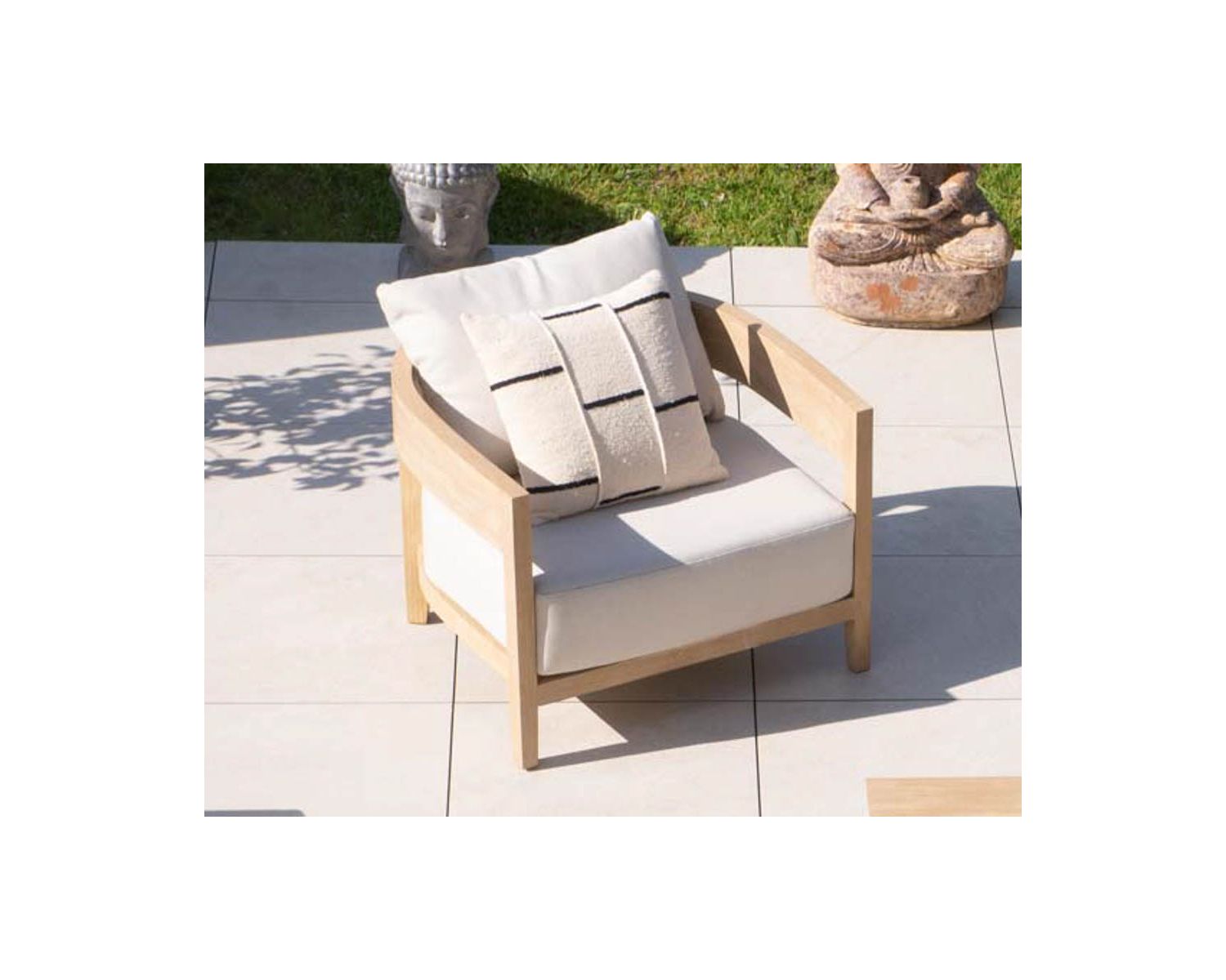 Cuscino da divano grafico "Chart" bianco e nero