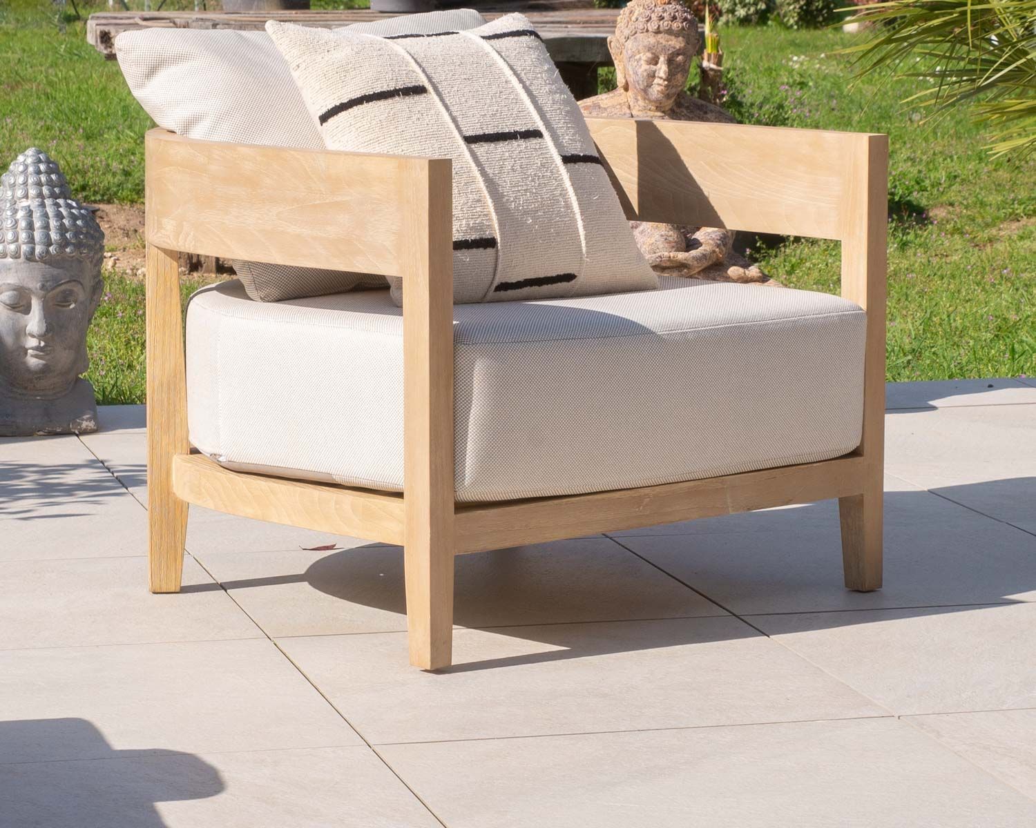 Cuscino da divano grafico "Chart" bianco e nero