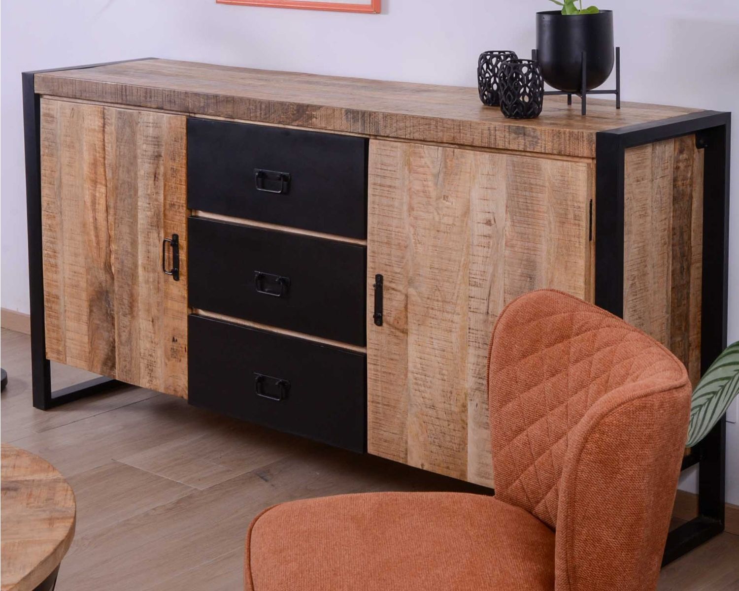 Credenza per sala da pranzo in stile industriale "Andy