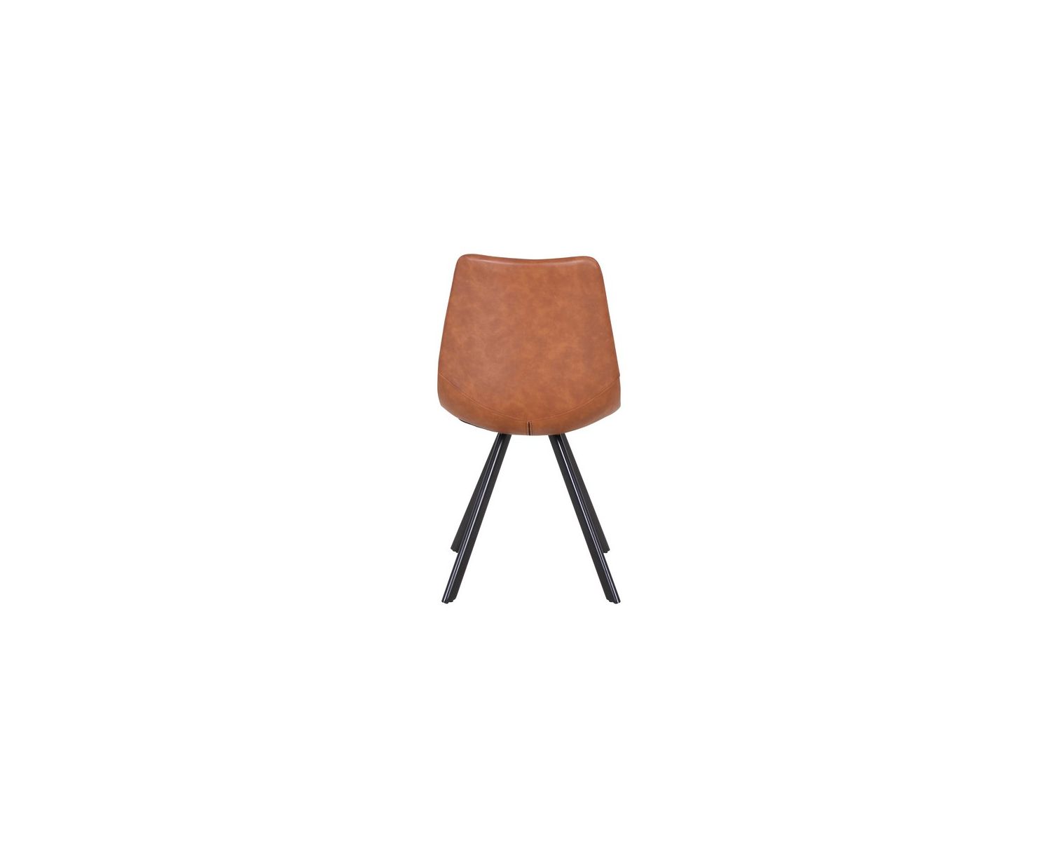 Set di 2 sedie "Loin" cognac e nero dal design scandinavo