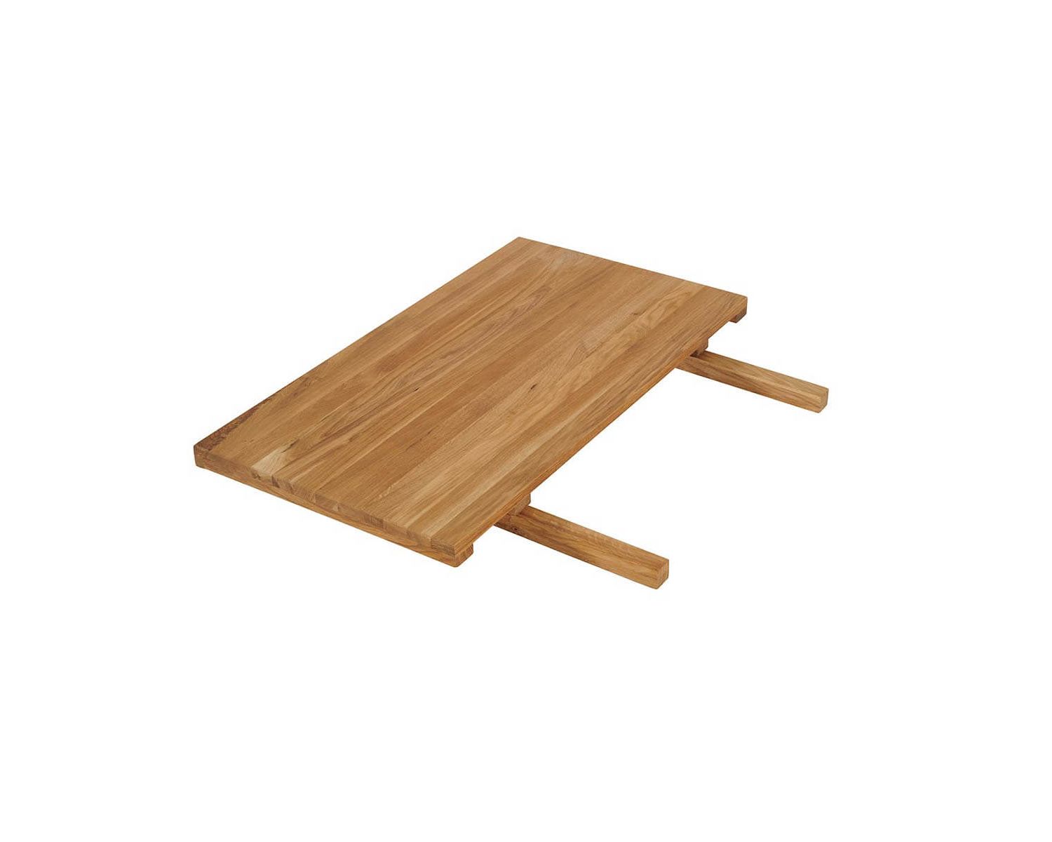 Tavolo in legno massiccio naturale e nero 180cm "Flix" stile moderno