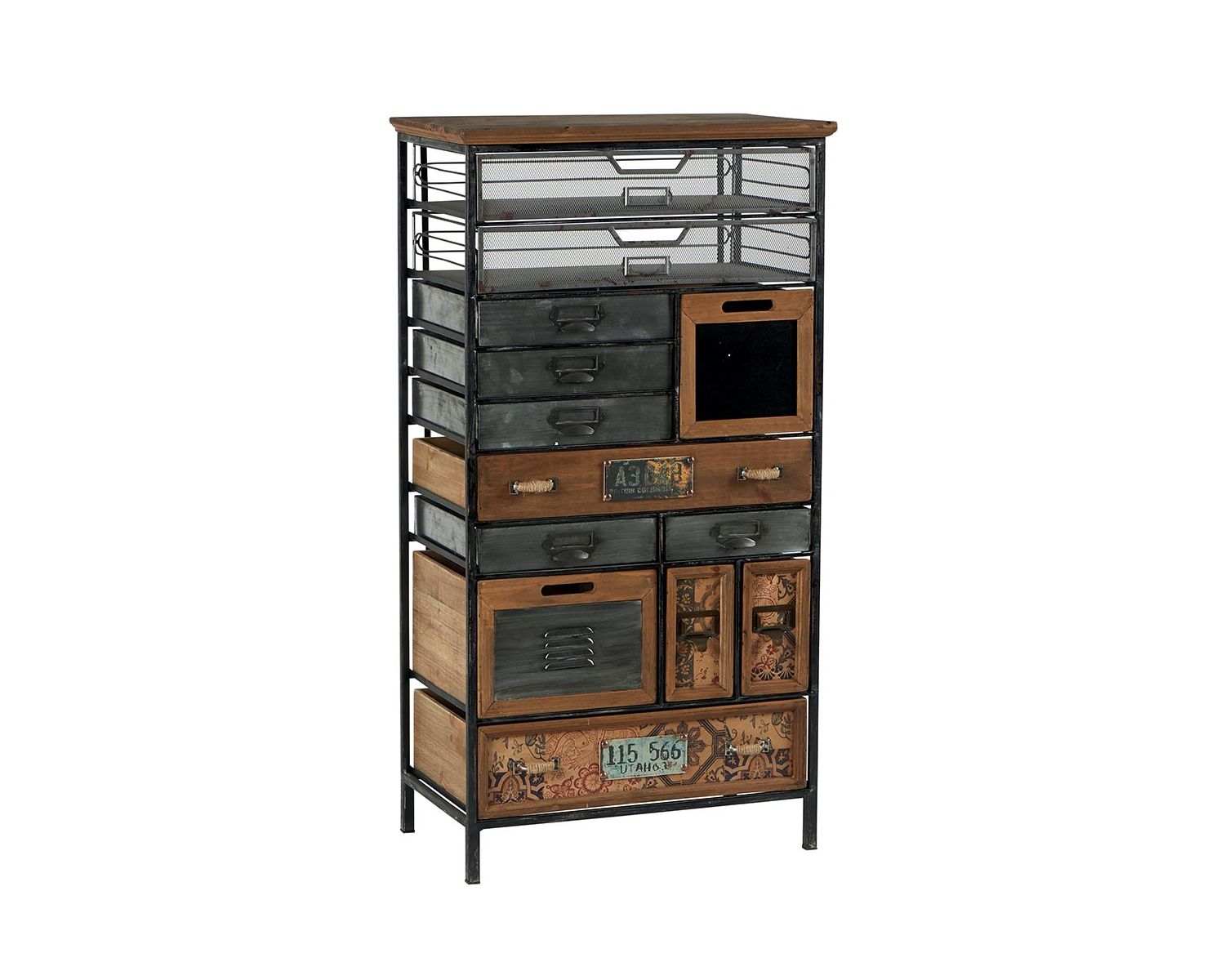 Armadio decorativo a 13 cassetti "Mélimélo Indus" 112 cm