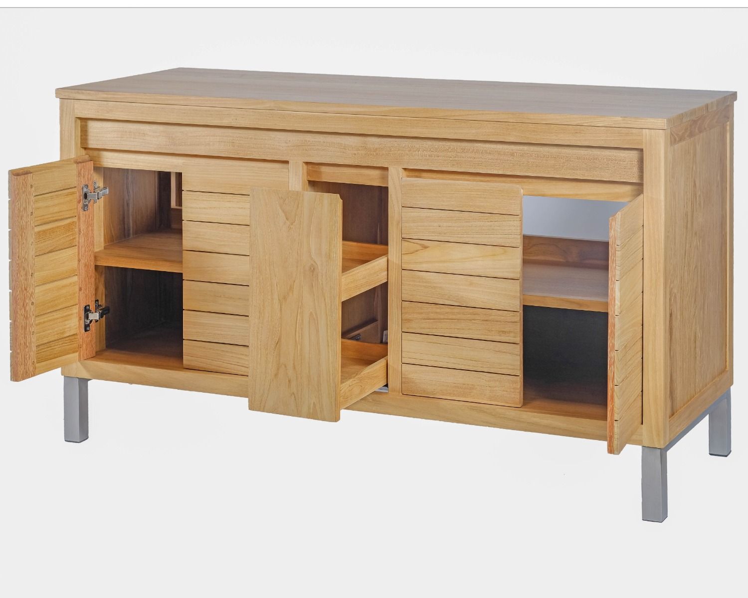 Mobiletto in teak "Tamy" 140 cm