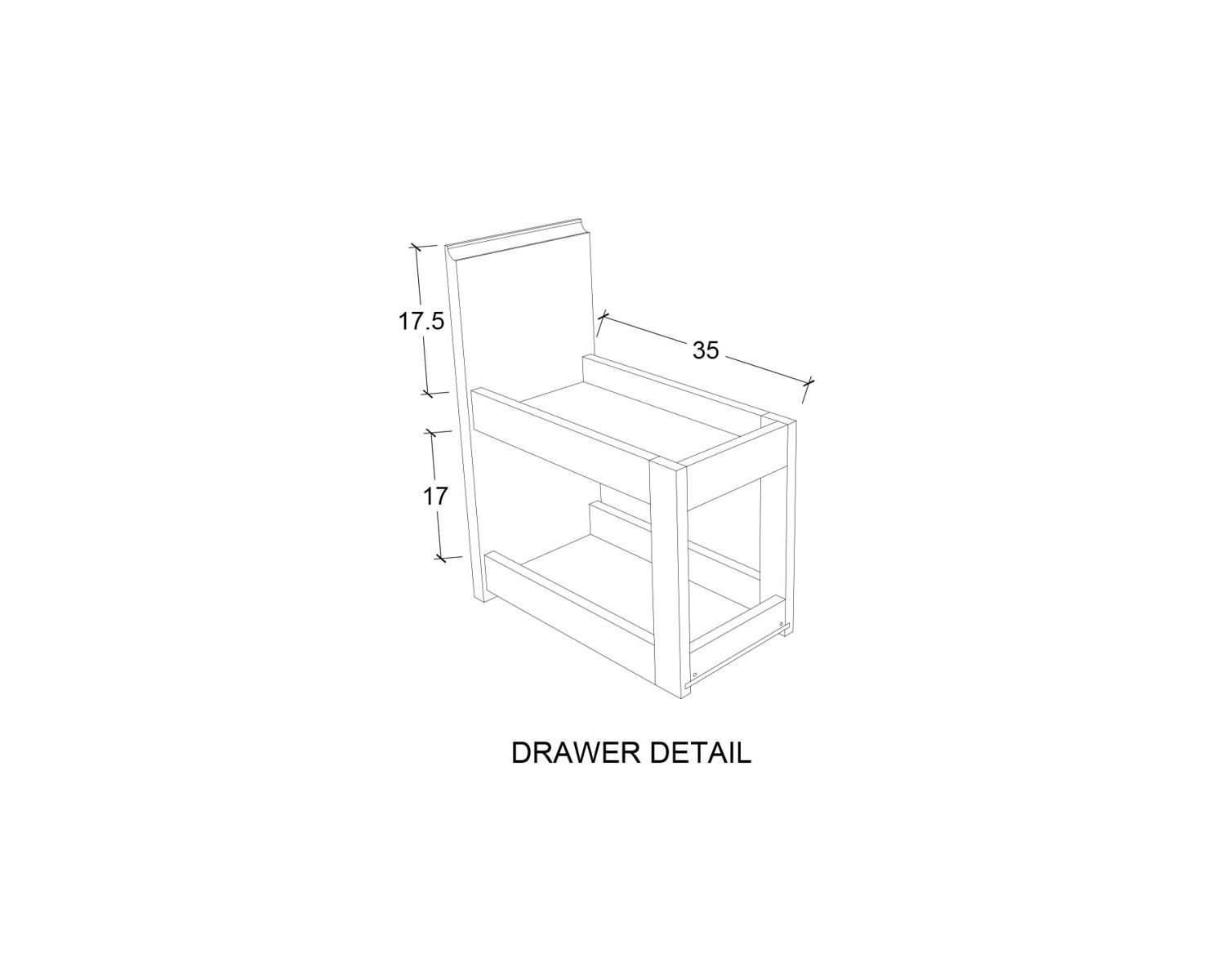 Mobiletto in teak "Tamy" 140 cm