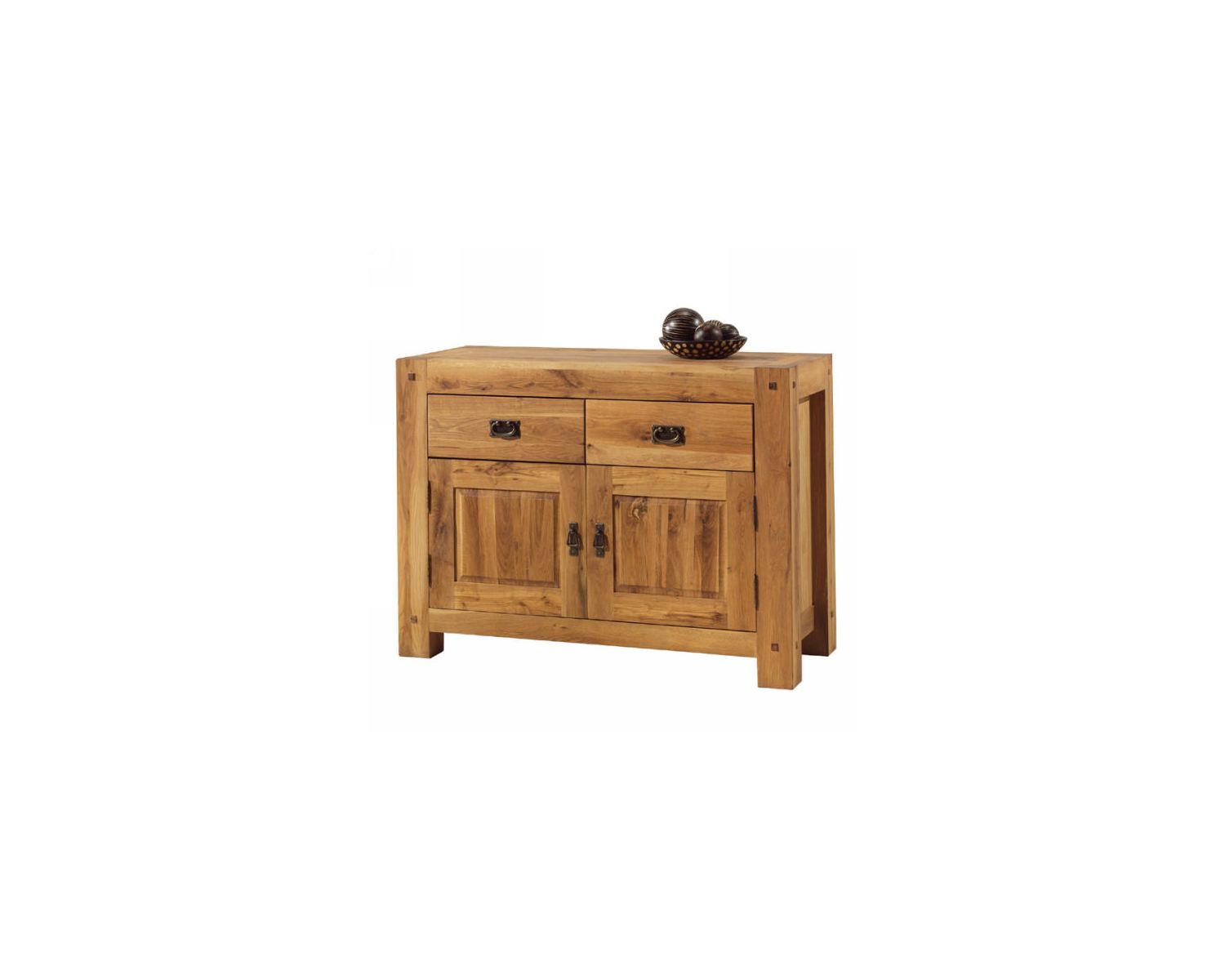 Credenza in rovere massiccio oliato e metallo della collezione "Lodge Casita