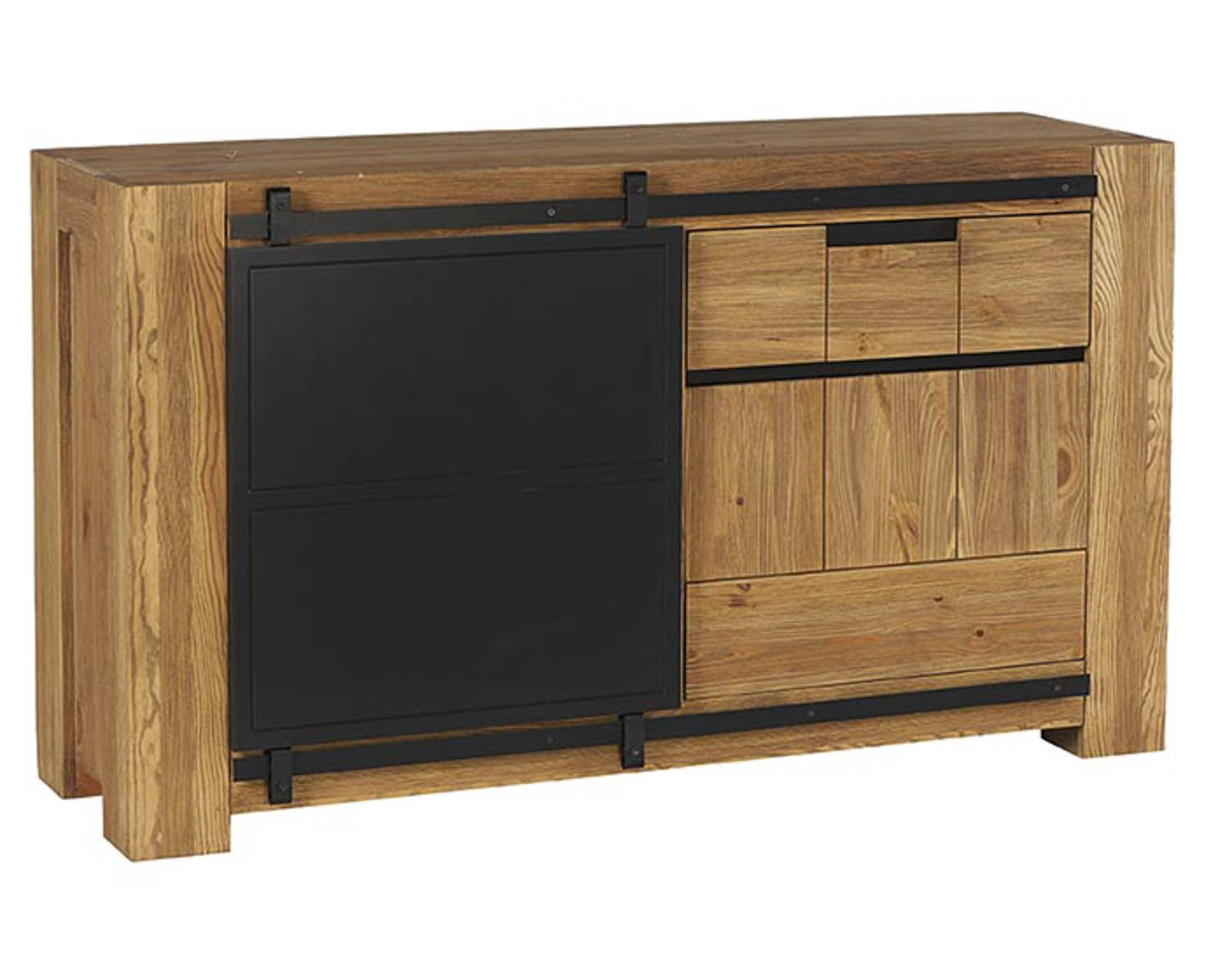 Credenza industriale "Cooper" con anta scorrevole, 148