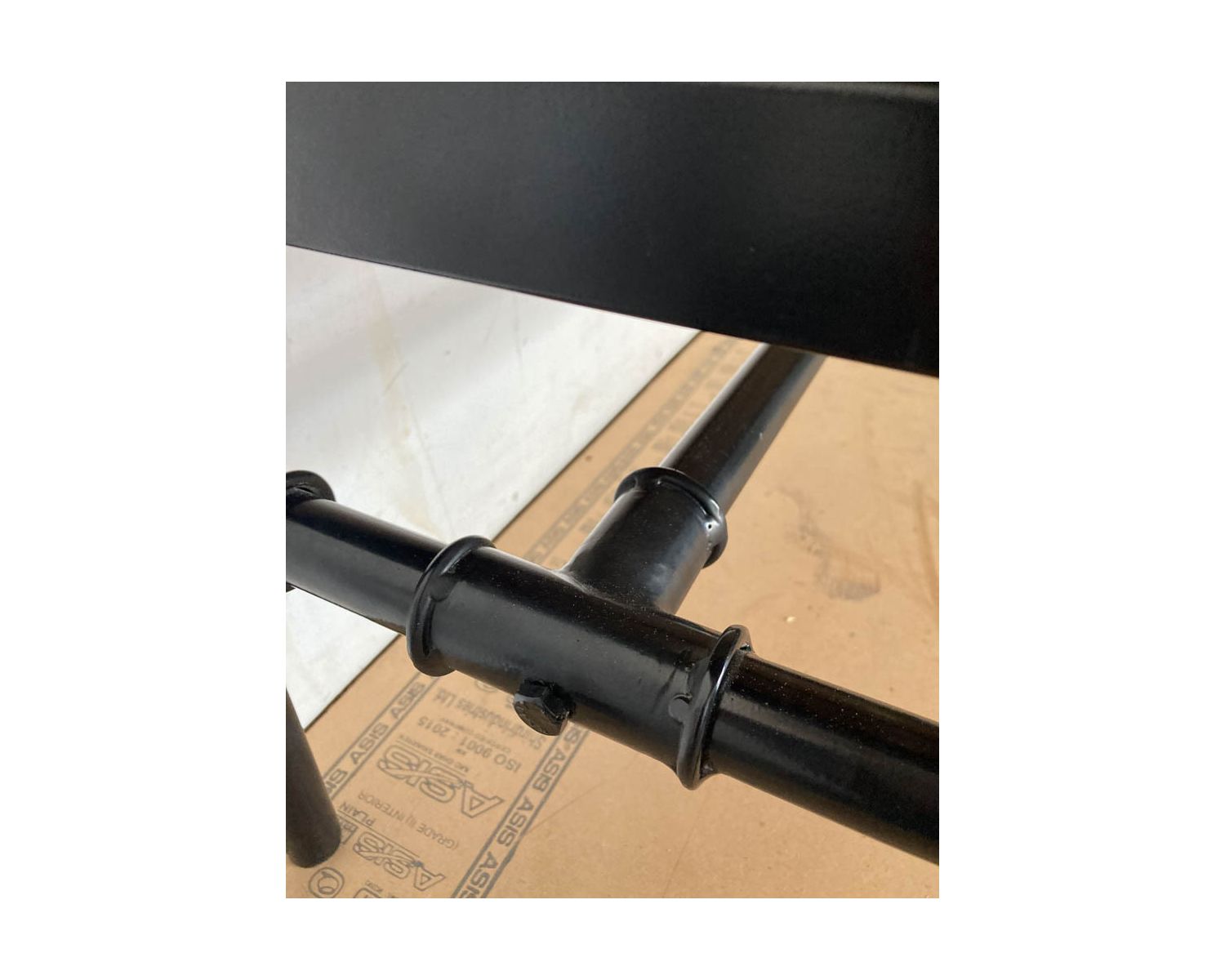 Panca industriale "Garden" in legno massiccio di acacia e metallo