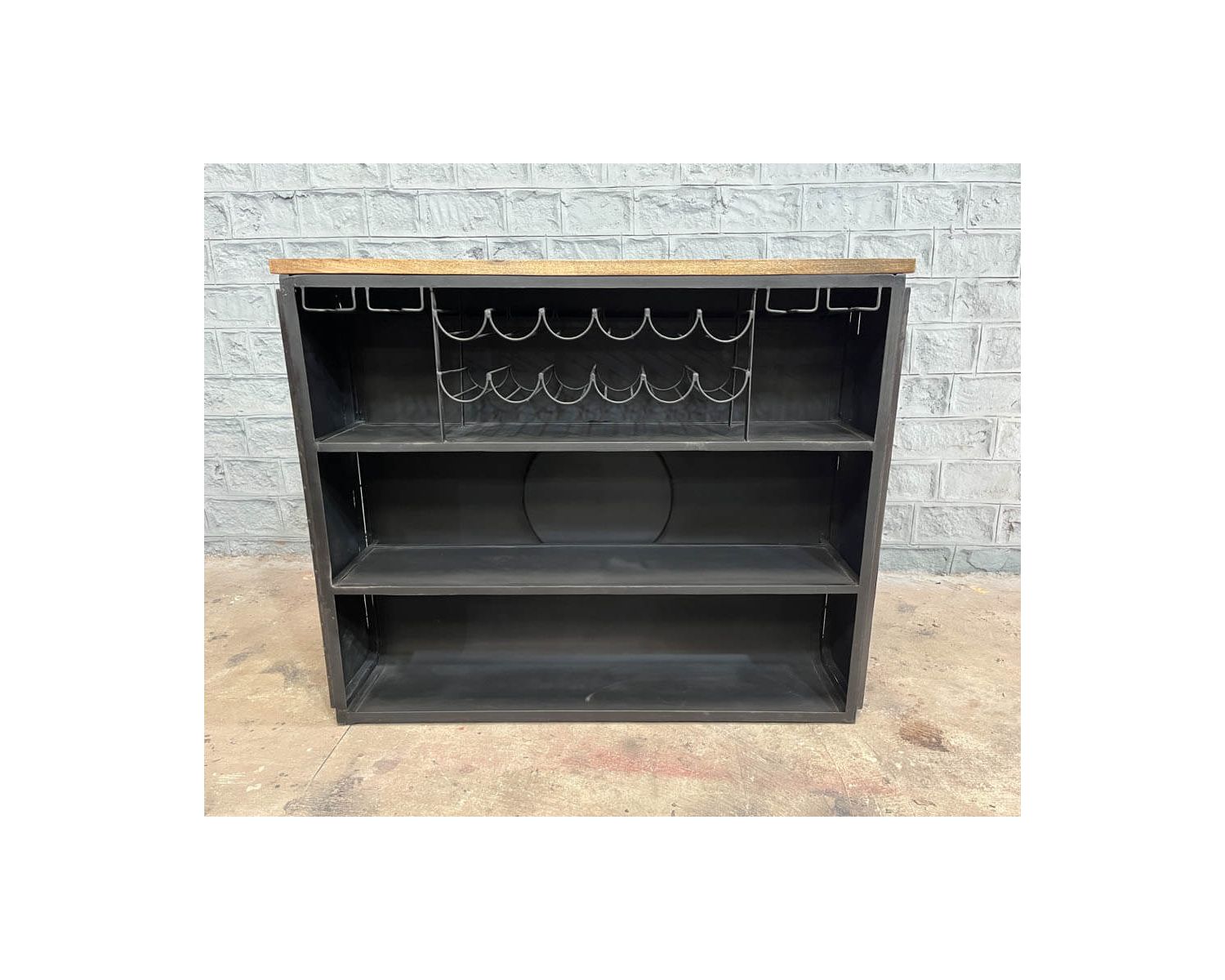 Barra di recupero multipla "Crazy" in metallo e legno con elica