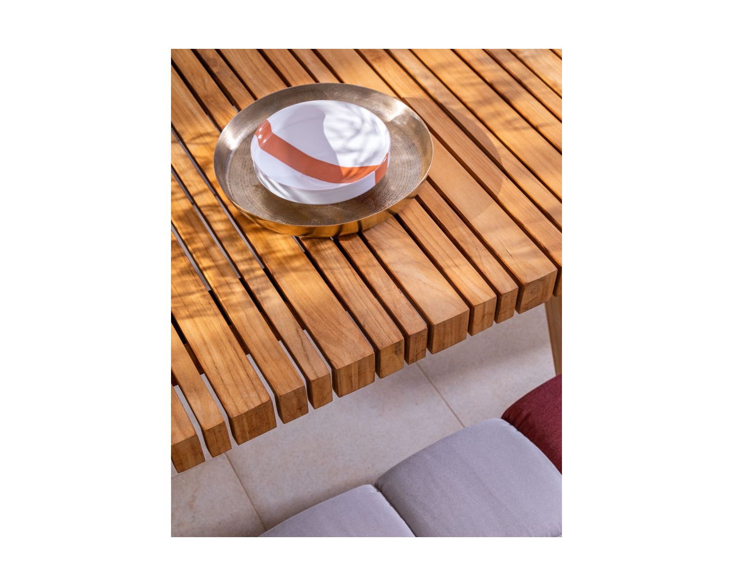 Tavolo da pranzo per esterni in teak massiccio "Lombok" 200 cm