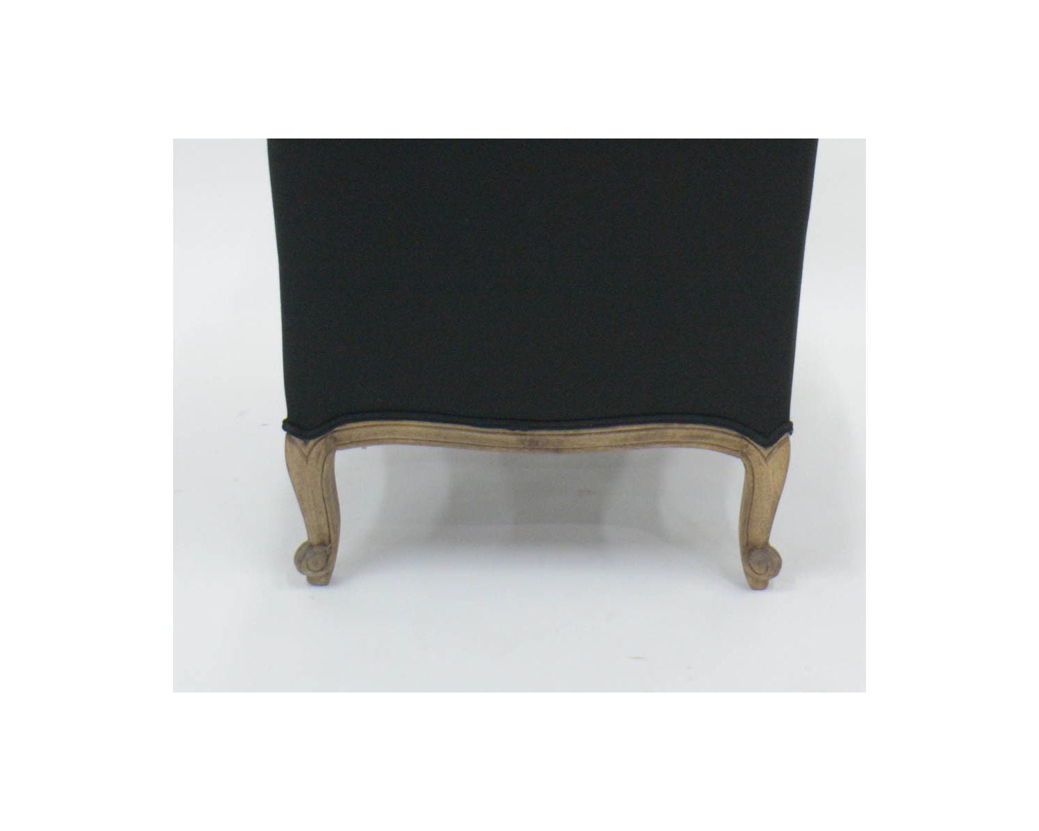 Sedia da pastore "Sofia" in legno massiccio e tessuto a rombi bianchi e neri