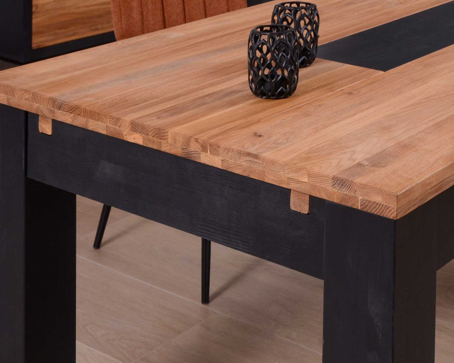 Tavolo allungabile "Flix" Casita in rovere massiccio oliato 50cm