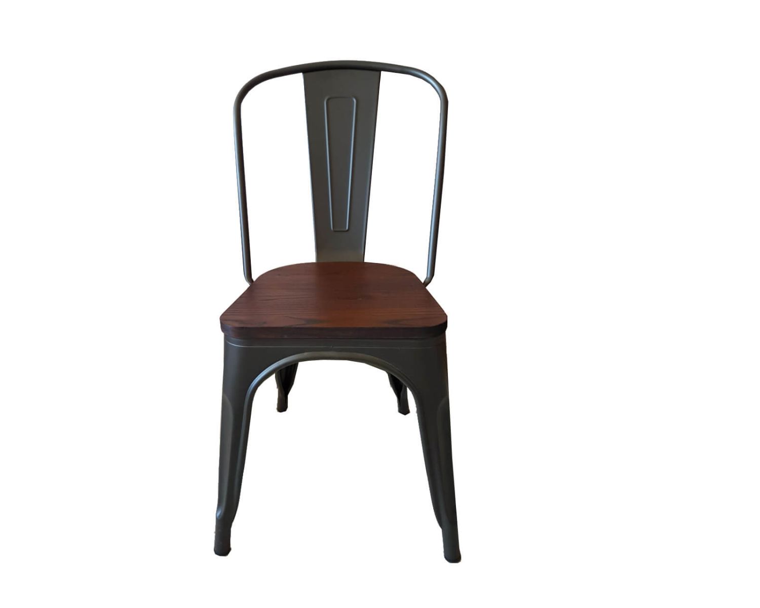 Set di 4 sedie da bistrot industriali "Industry" in metallo e legno