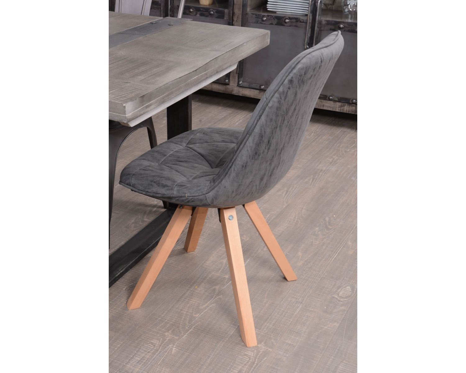 Set di 2 sedie scandinave "Chaise Casita-Yate" nere