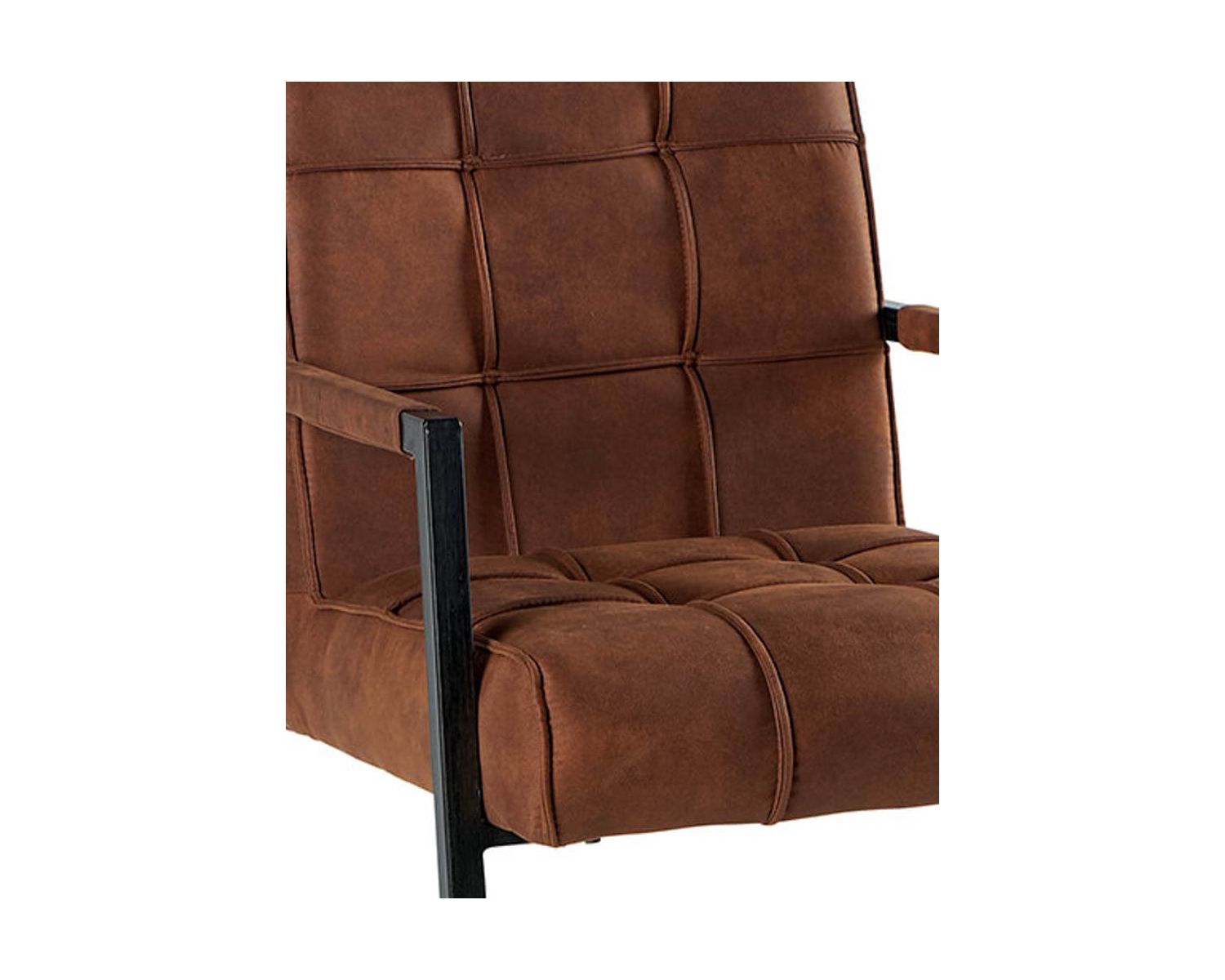 Set di 2 sedie imbottite dal design retrò "Chaise Casita" in tessuto metallico