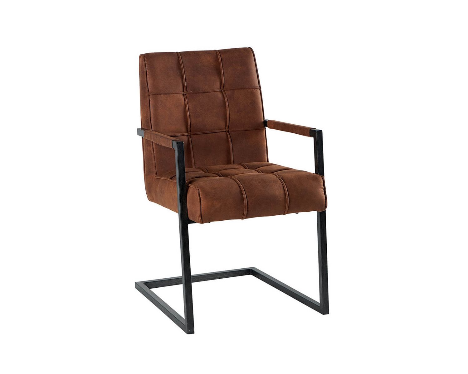 Set di 2 sedie imbottite dal design retrò "Chaise Casita" in tessuto metallico