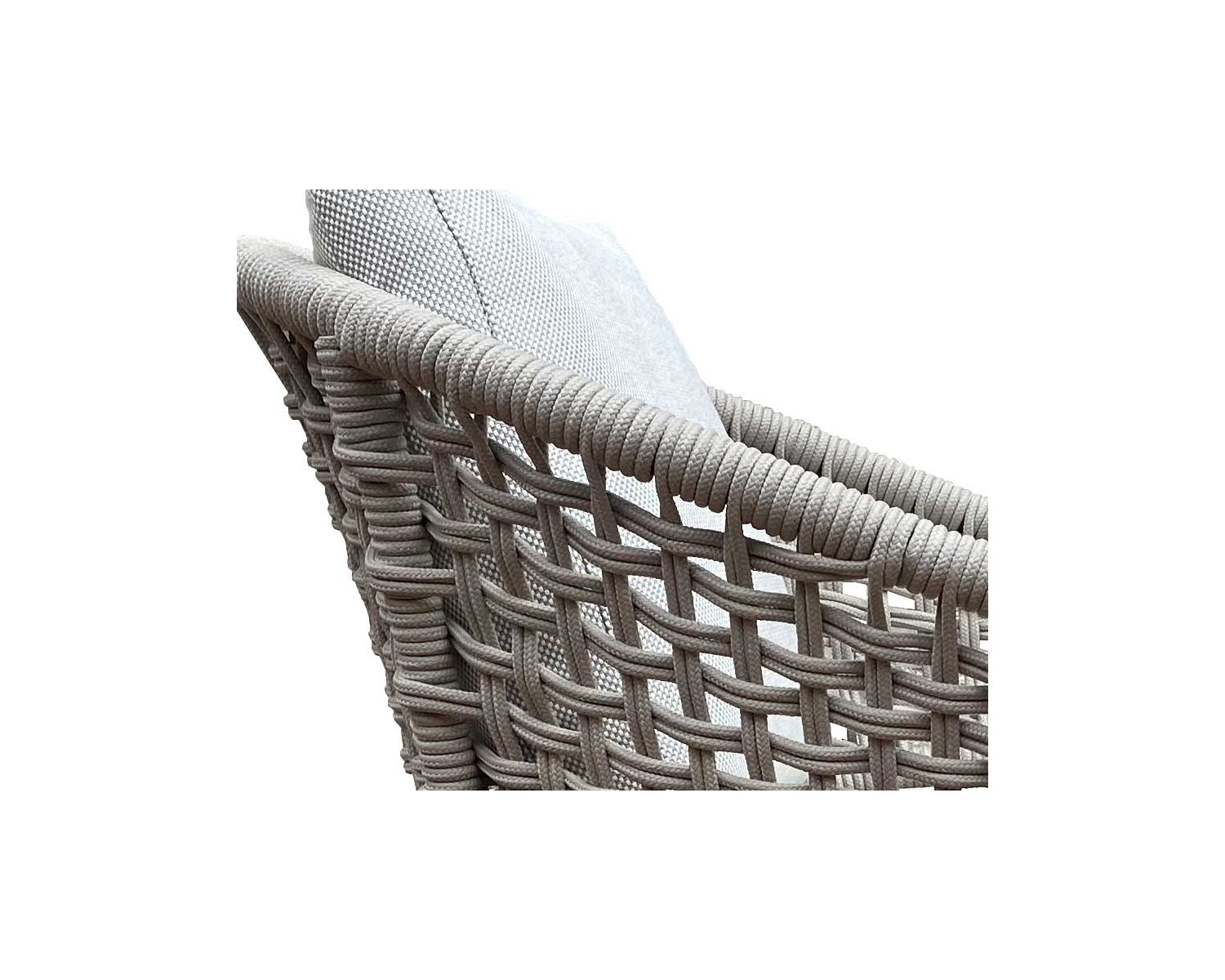 Set di 2 sedie da giardino ultra-confortevoli "Tours" grigio e antracite