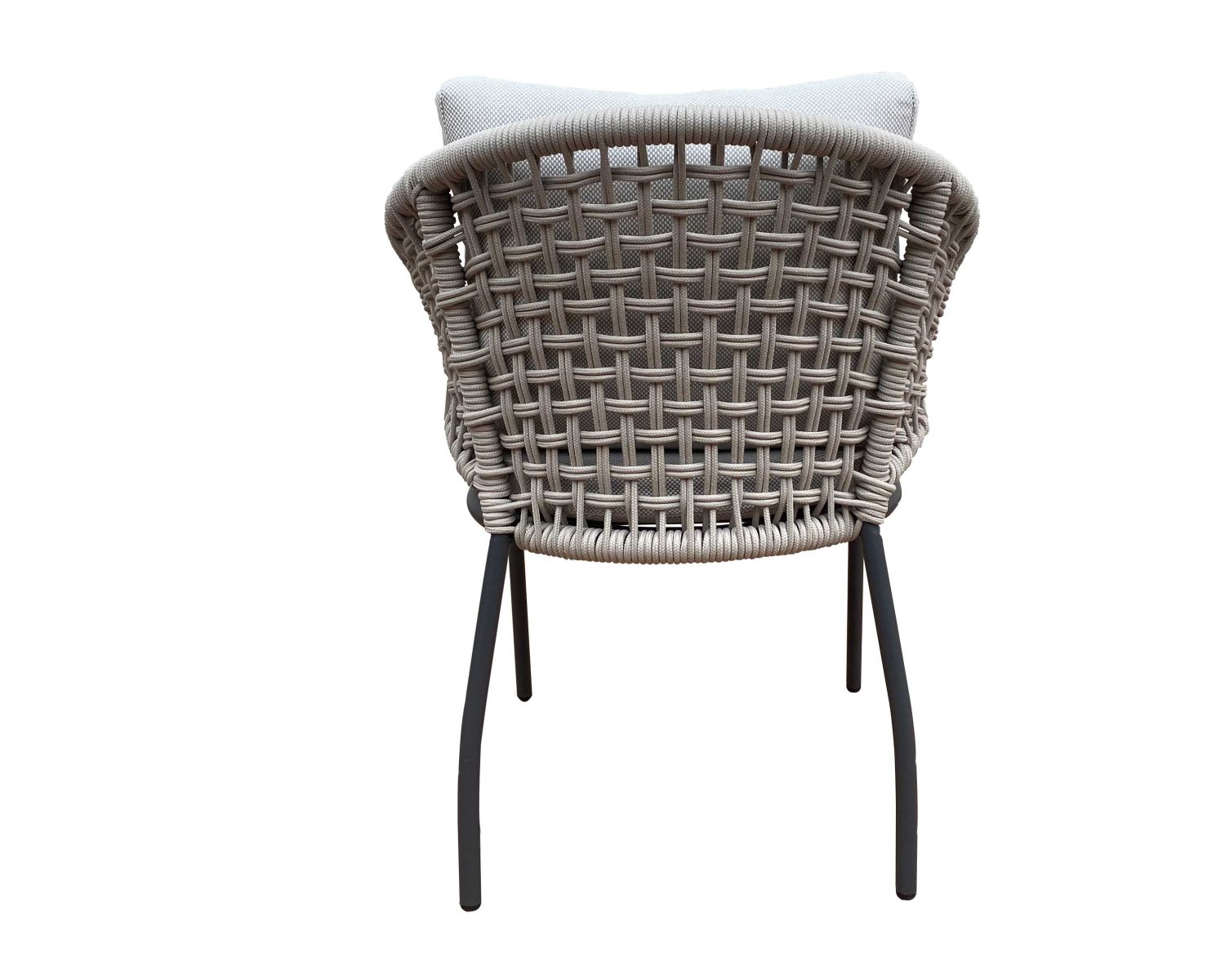 Set di 2 sedie da giardino ultra-confortevoli "Tours" grigio e antracite