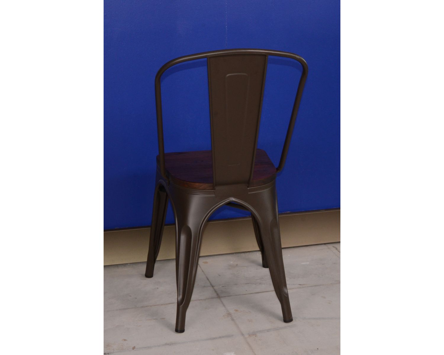 Set di 4 sedie da bistrot industriali "Industry" in metallo e legno
