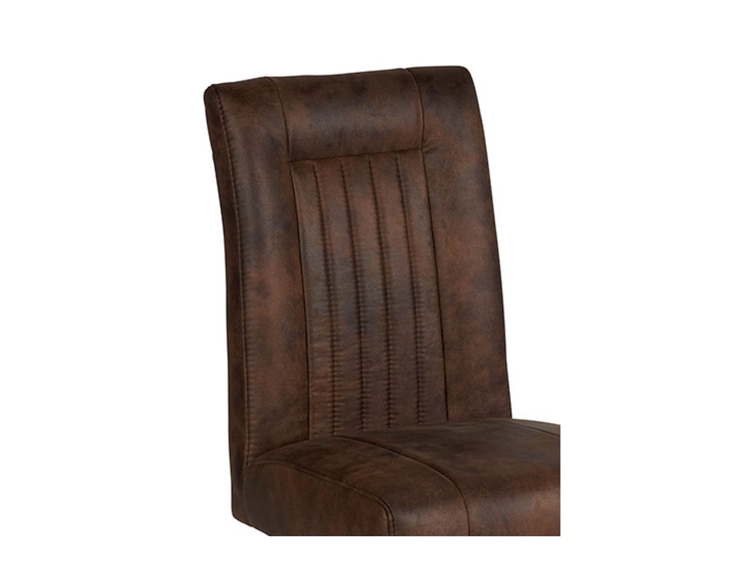 Set di 2 sedie da pranzo in stile loft Casita marroni e nere