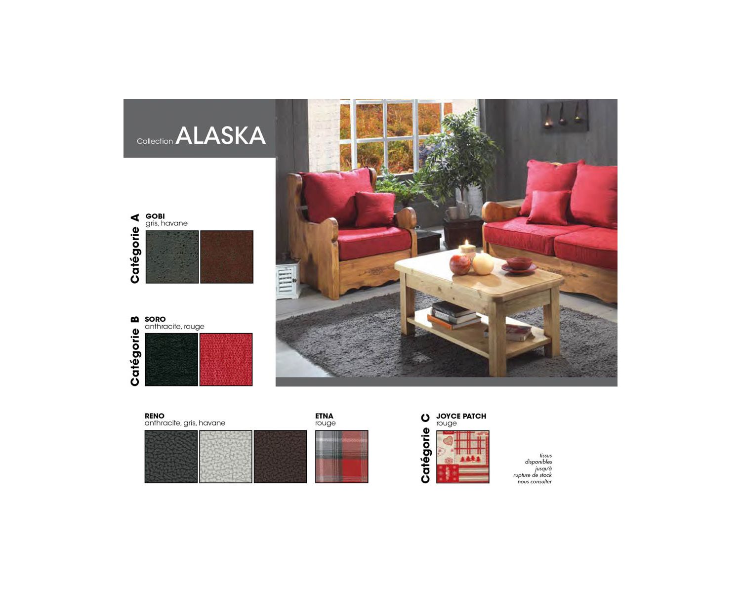 Divano estraibile "Alaska" con rivestimento a scelta