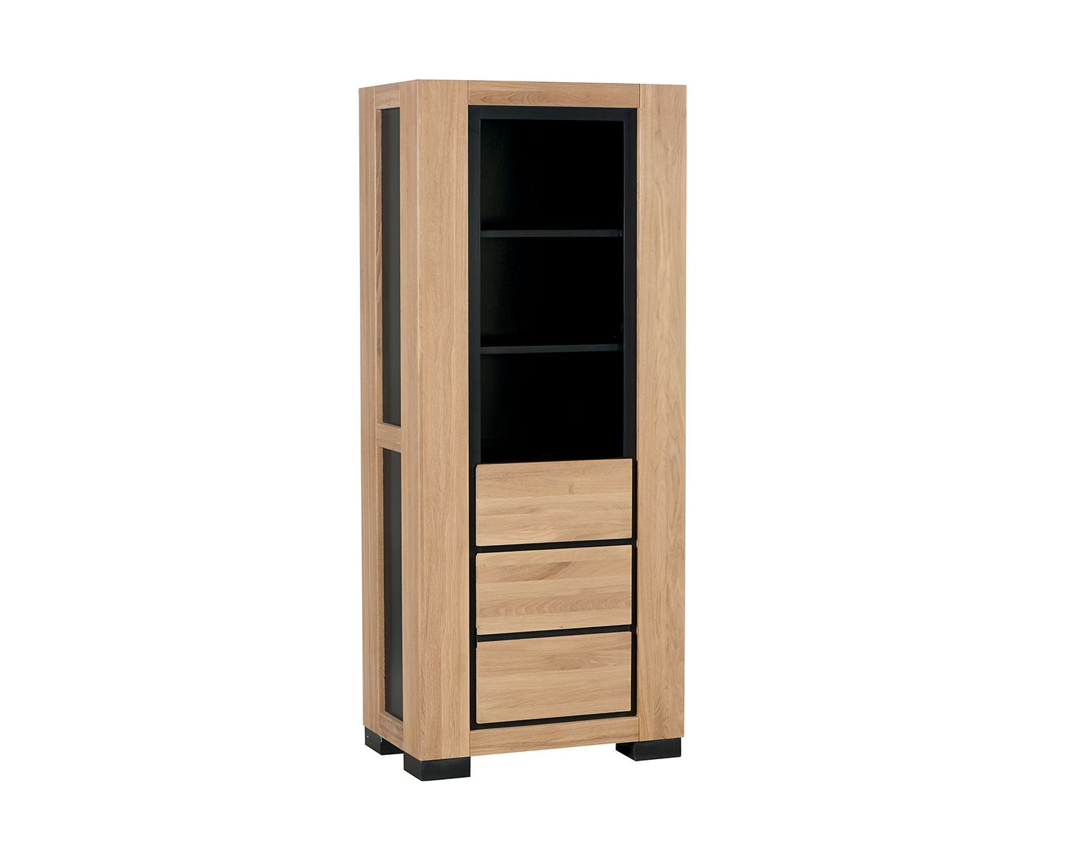 Colonna Cleveland" in rovere massiccio e nero