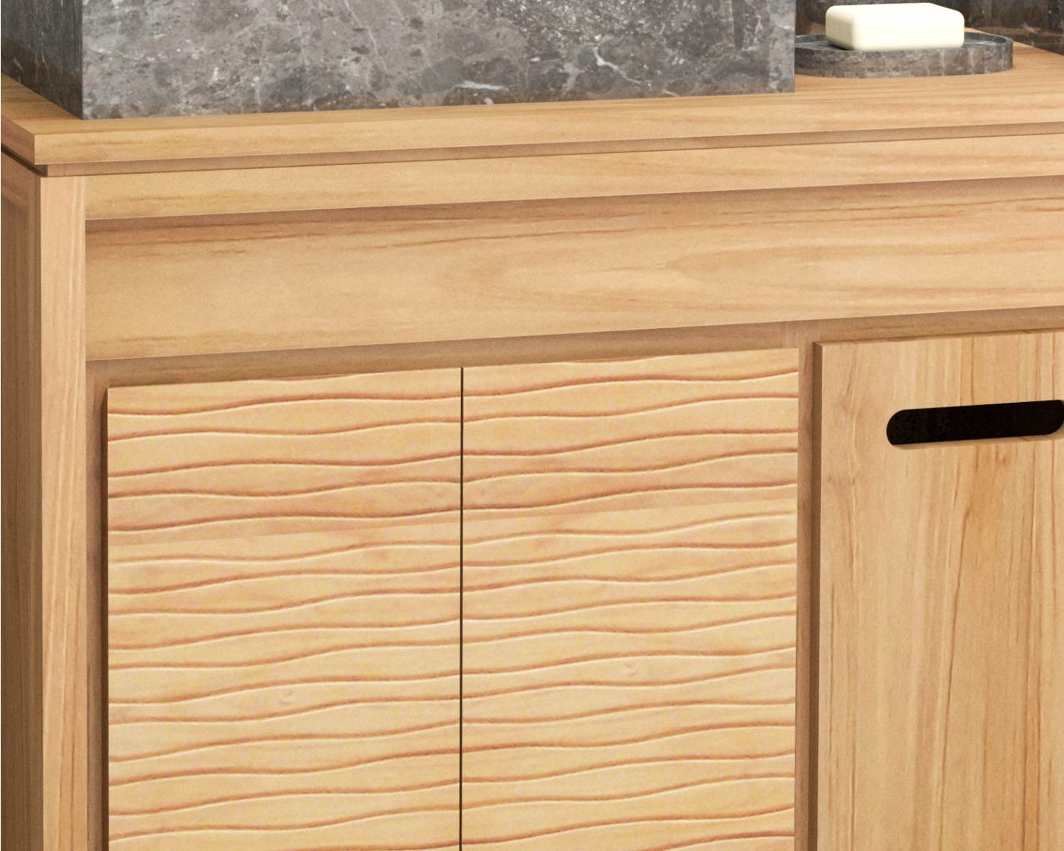 Mobiletto in teak "Tulu" 140 cm