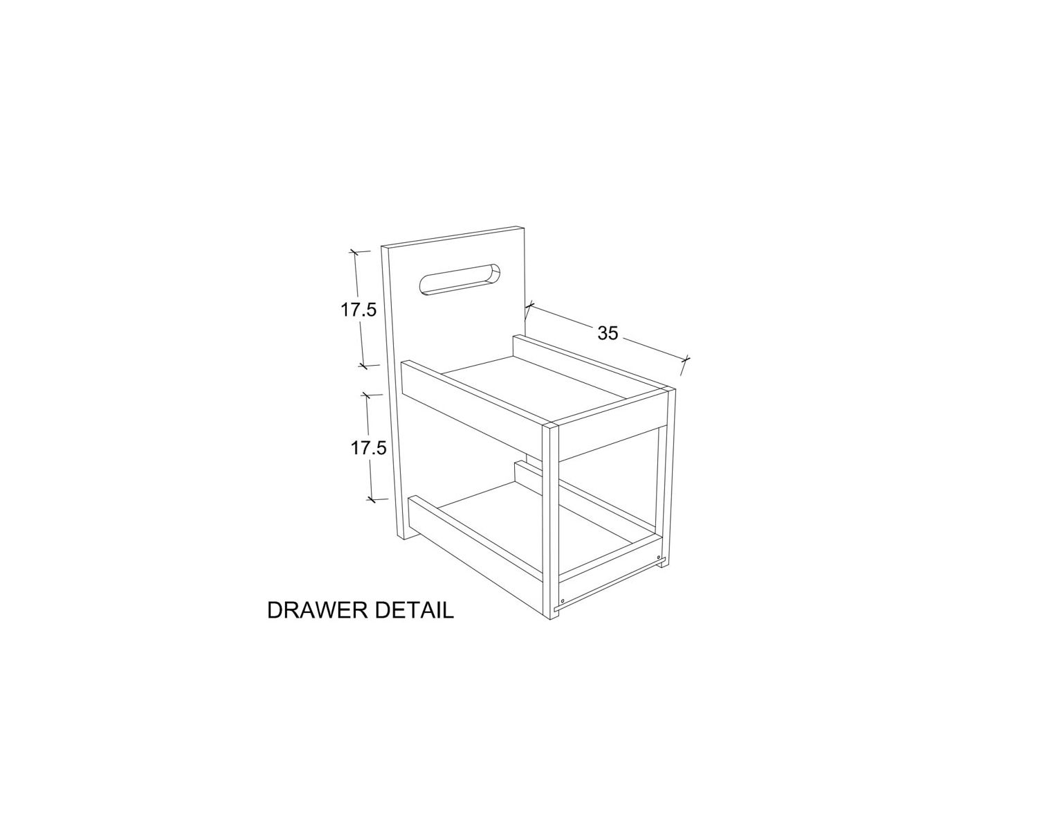 Mobiletto in teak "Tulu" 140 cm