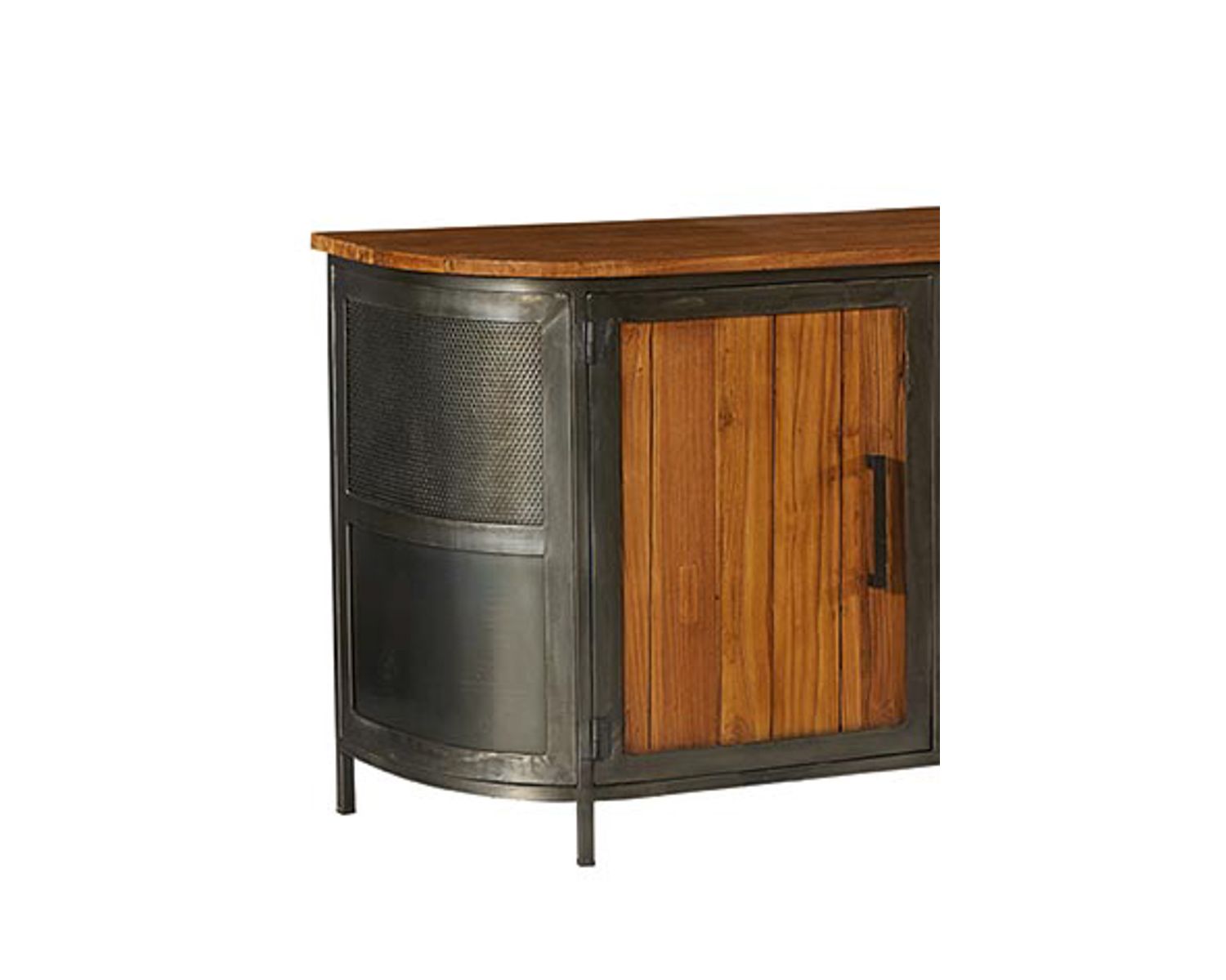 Credenza per sala da pranzo "Hepley" in teak massiccio e metallo