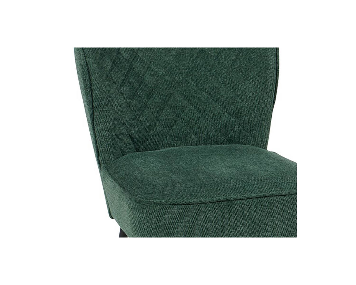 Set di 2 poltrone in tessuto "Deka" verde e nero in stile vintage