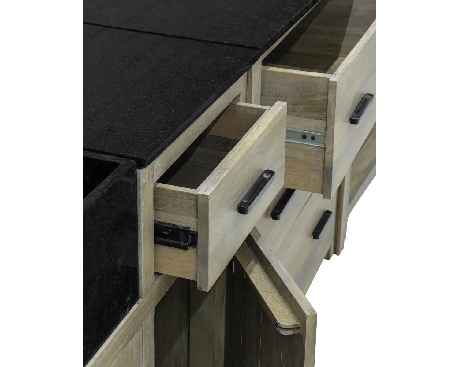 Cucina in legno massiccio "Grand Chef" a 1 anta e 1 cassetto