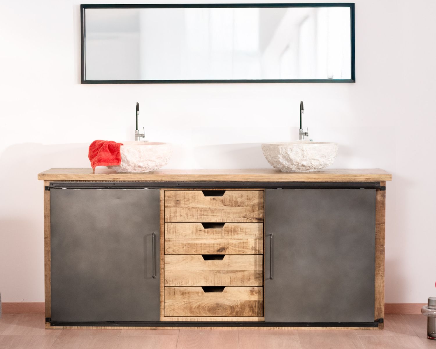  Mobili da bagno "Caractère" 180 cm 2 lavabi