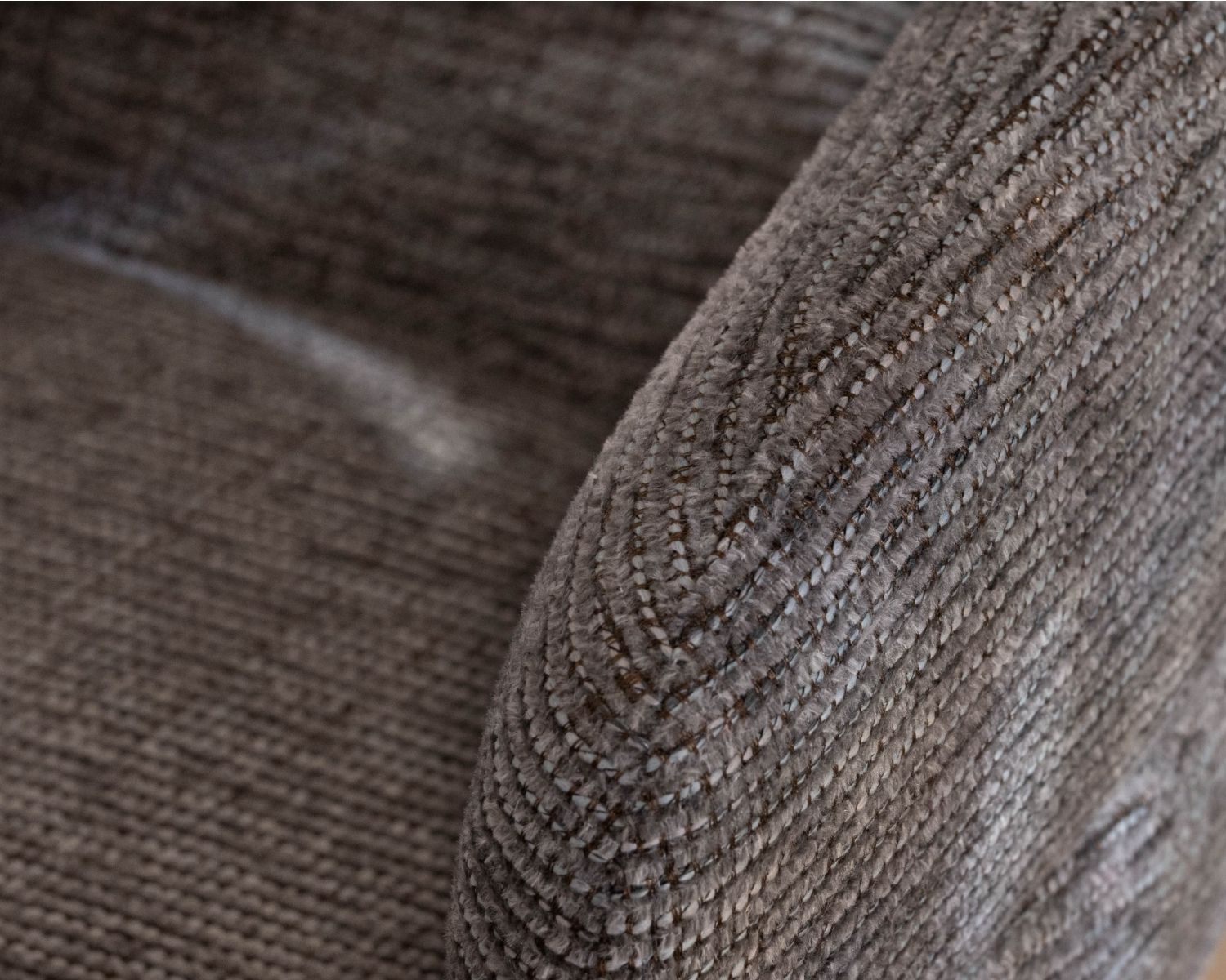 Set di 2 sedie girevoli "Movy" con seduta avvolgente in tessuto boucle grigio