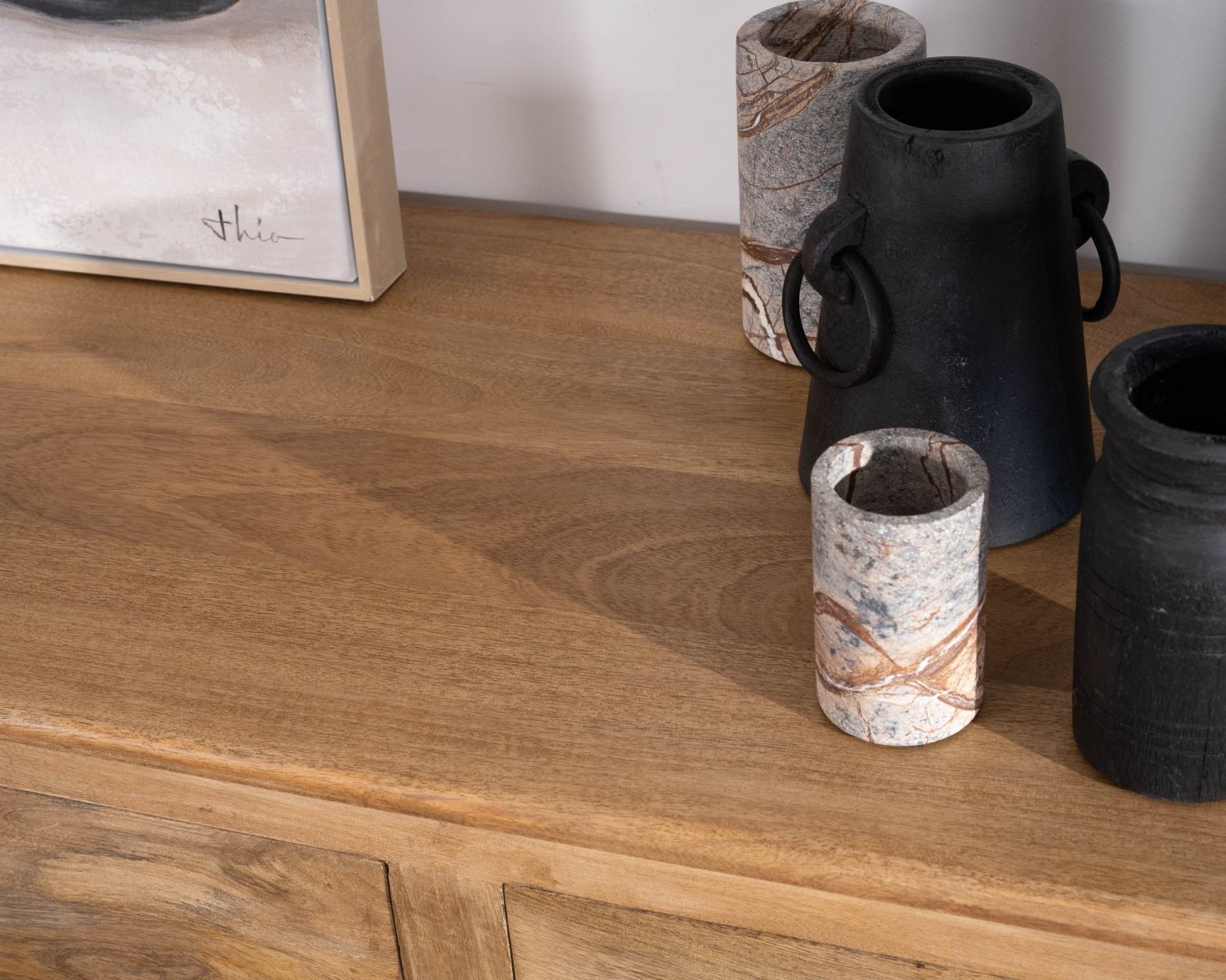 Credenza "Sarah" in stile rustico 180 cm in legno di mango