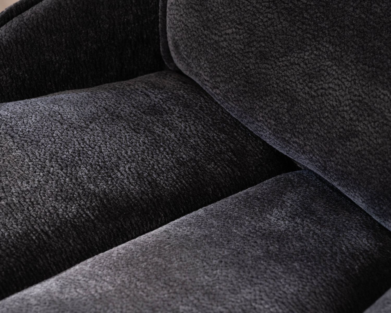 Set di 2 sedie in tessuto grigio su base girevole in metallo "Biorg", stile retrò